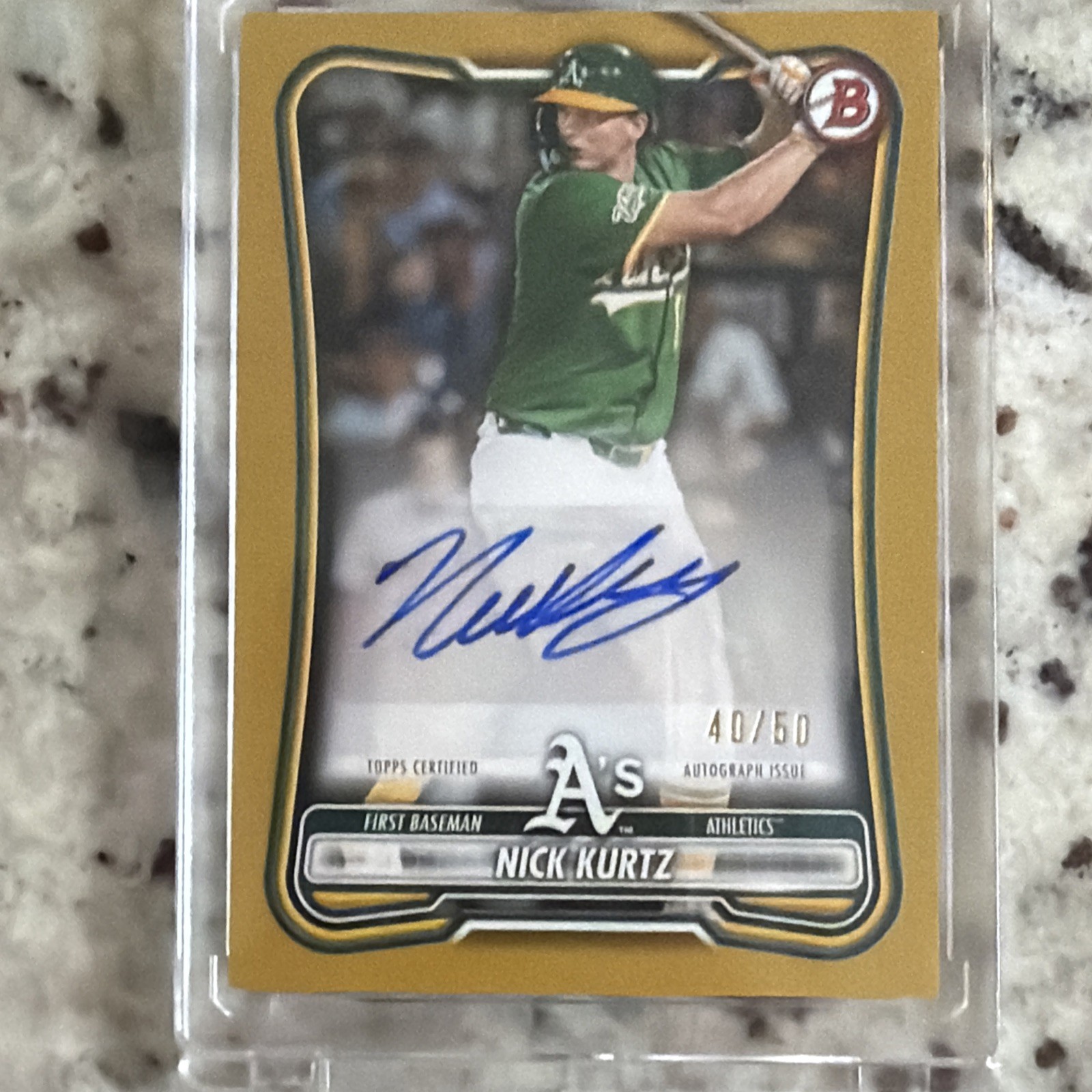 2025 Topps Bowman Certified Nick Kurtz Auto /50 PRV-NK 2025 Topps Bowman Certified Nick Kurtz Auto /50 PRV-NK