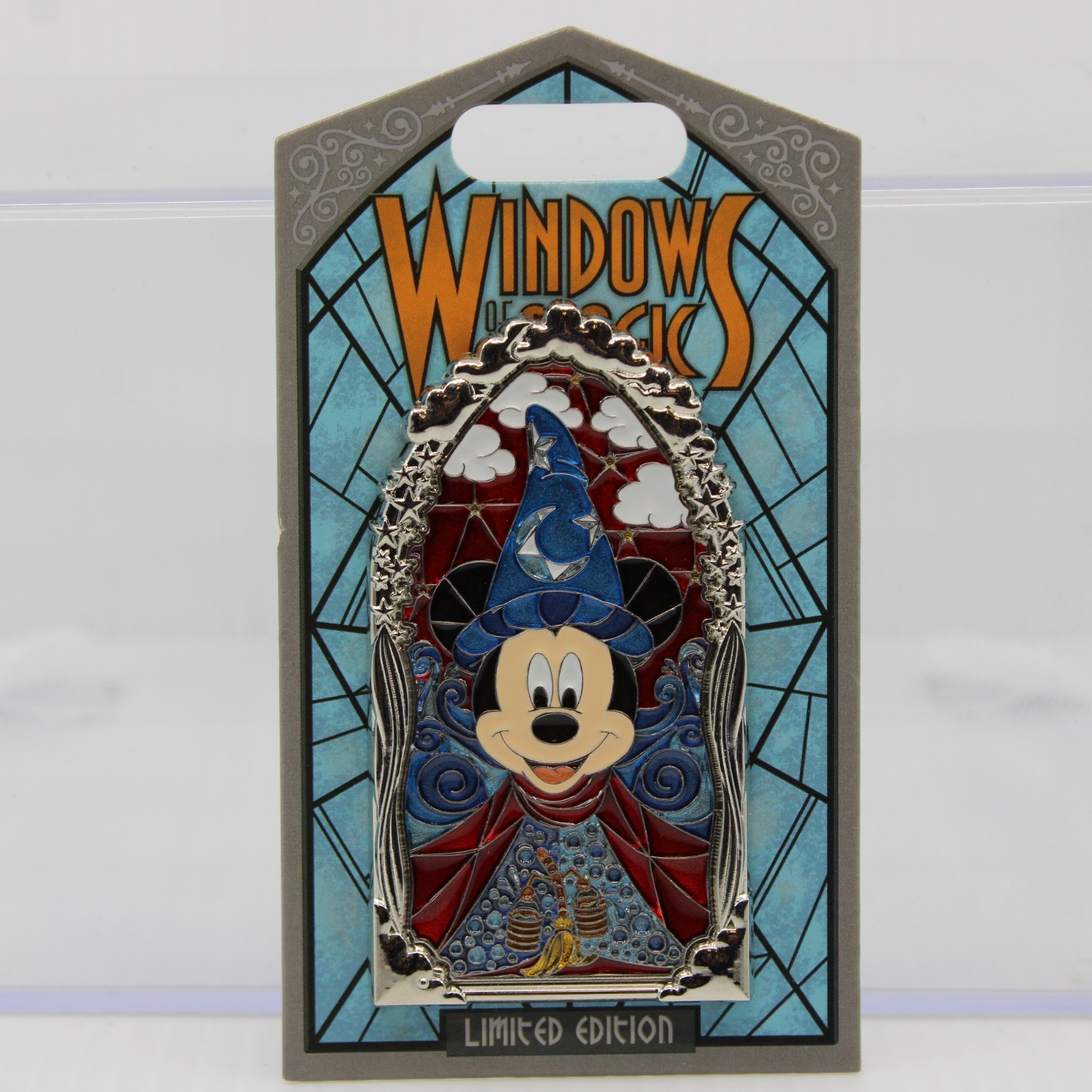 B1 Disney Parks LE Pin Windows of Magic Sorcerer Mickey Fantasia