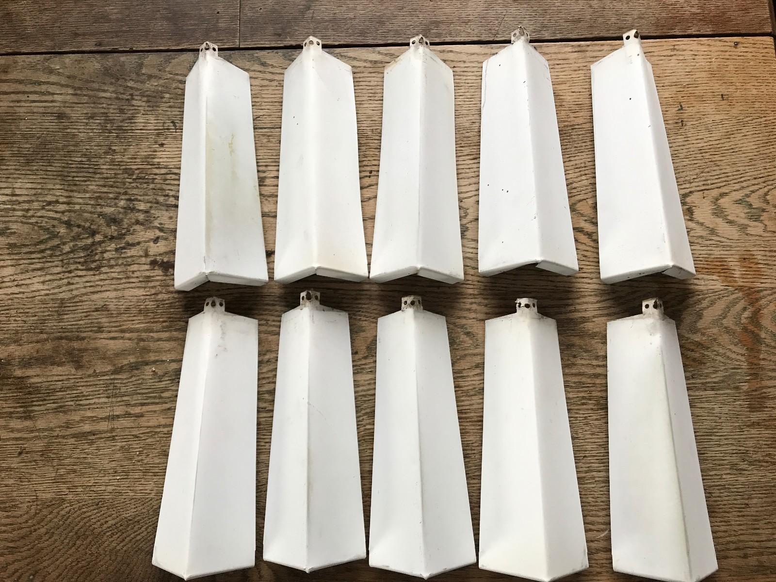10 - NEW Aluminum Outside Siding Corners 8 Inches Nails Included 