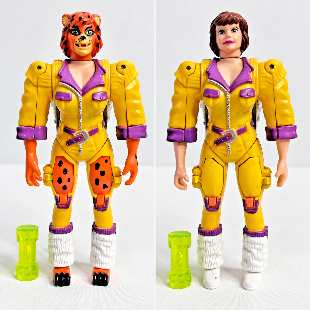 Vintage 1993 TMNT Mutatin\' April O\'Neil Figure Playmates w/ Ooze Canister