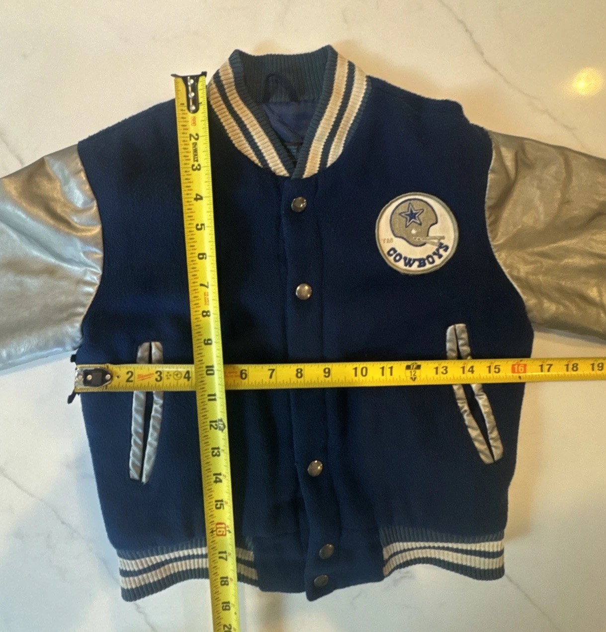 Dallas Cowboys Boys Sz 10 1970s/80s Sears Roebuck Varsity Letterman Jacket 