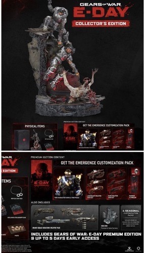 Microsoft Gears of War: E-Day Collector\'s Edition Xbox Series X|S - IN HAND SHIP Microsoft Gears of War: E-Day Collector\'s Edition Xbox Series X|S - IN HAND SHIP