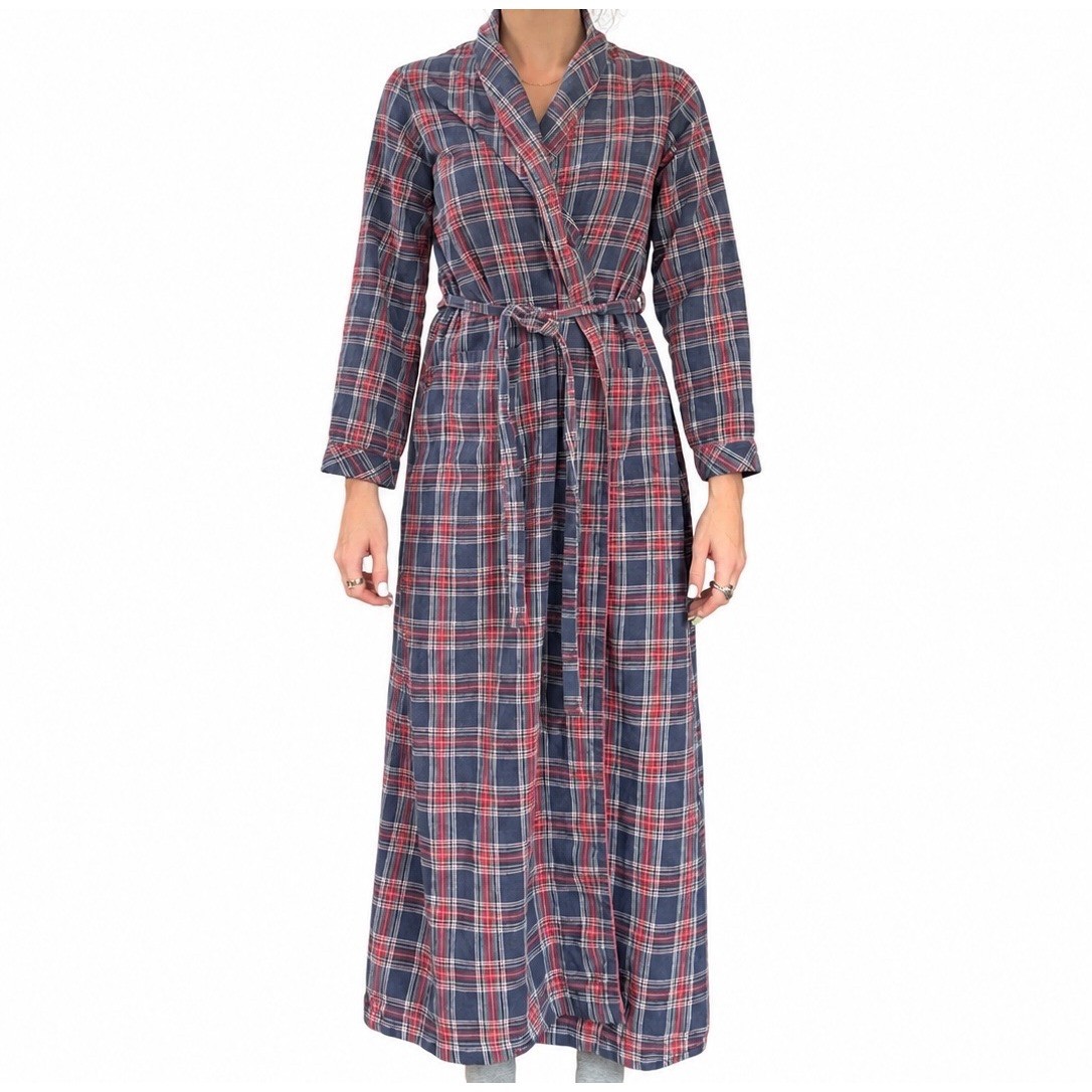Vintage Barad & Co Plaid Full Length Flannel Robe Vintage Barad & Co Plaid Full Length Flannel Robe