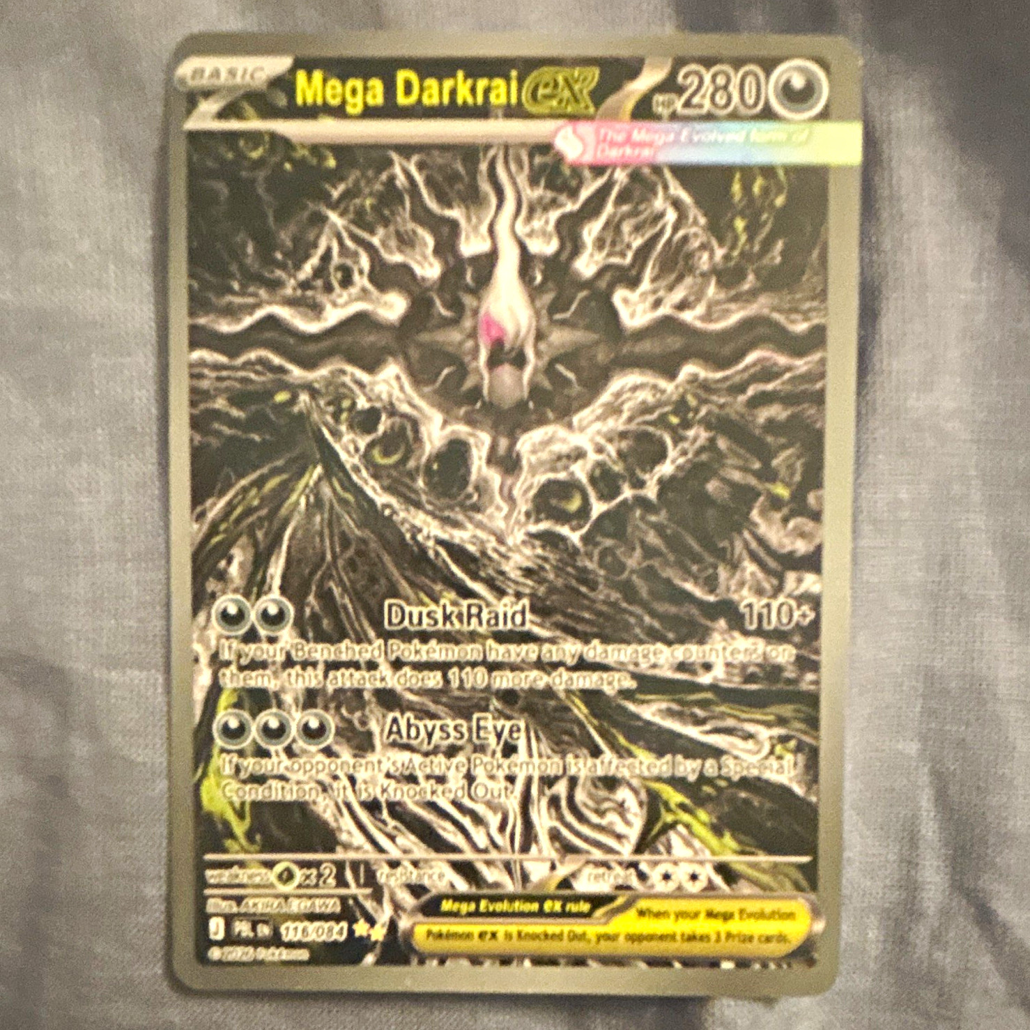 Mega Darkrai EX Evolutions Ultra Rare Full Art Holo English 2016 (READ DESC) Mega Darkrai EX Evolutions Ultra Rare Full Art Holo English 2016 (READ DESC)