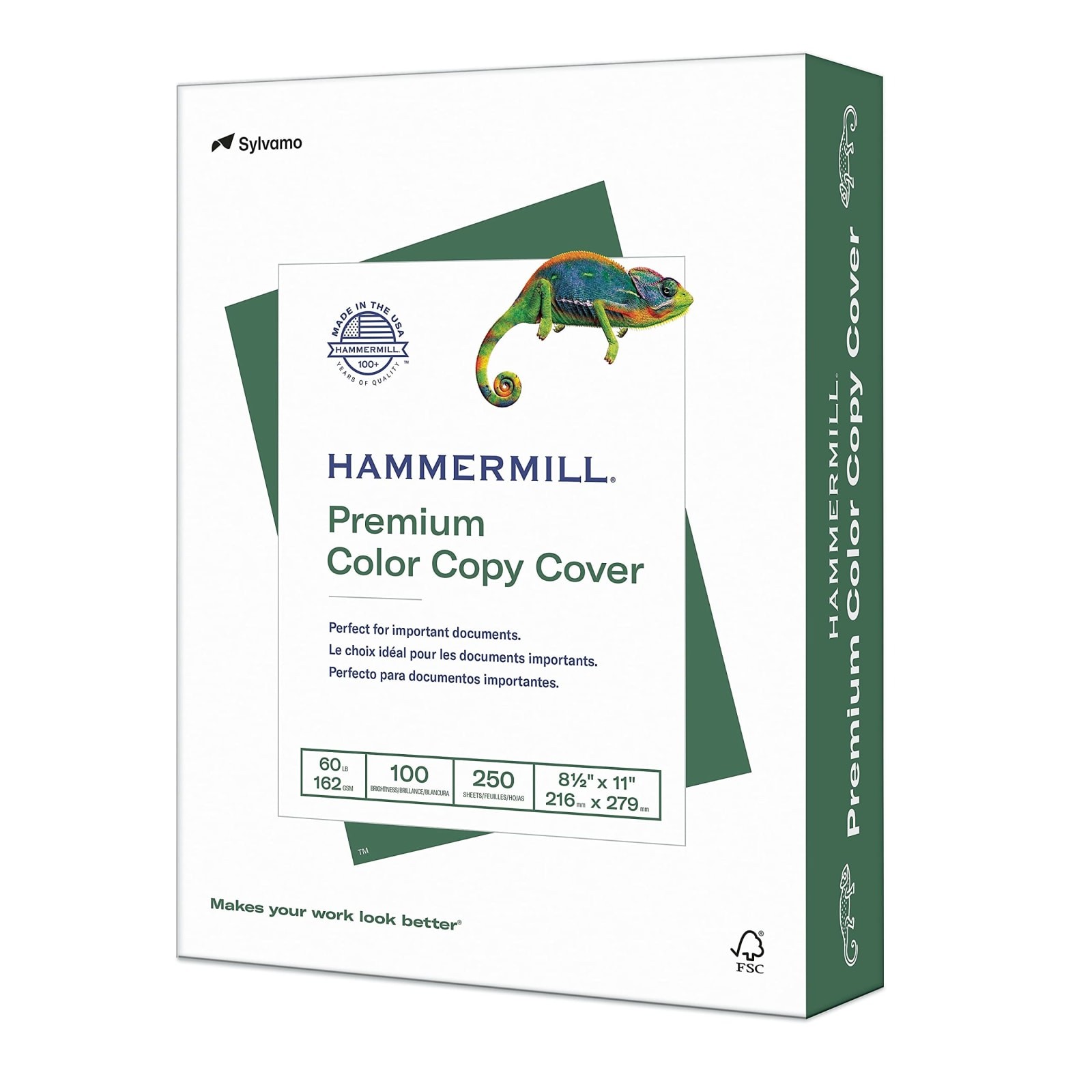 Hammermill Premium Color Copy Cover Cardstock 8.5 x 11 60 lb White 250 Sheets Hammermill Premium Color Copy Cover Cardstock 8.5 x 11 60 lb White 250 Sheets