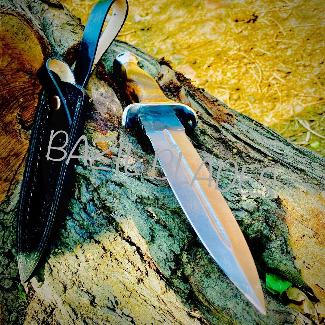 Custom Handamde Hunting Knife Outdoor & bowie 1095 carbon steel knife with sheat