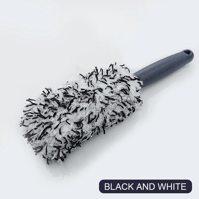 Long Wheel Brush Car Bendable Wash Tool Cleaning Brush Tire Rims Spokes 17\