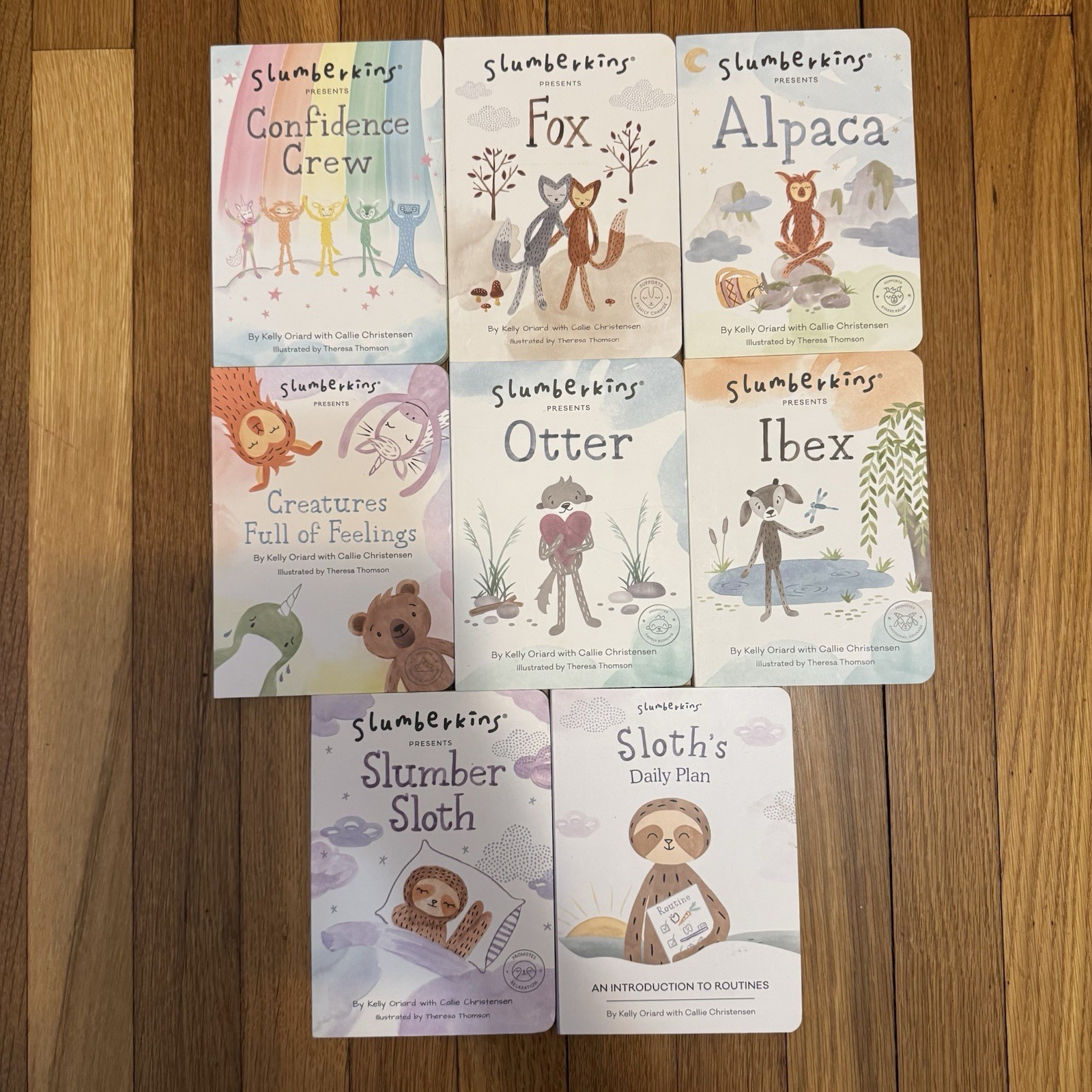 Slumberkins Book Set Of 8 Otter Alpaca Sloth Fox Ibex Slumberkins Book Set Of 8 Otter Alpaca Sloth Fox Ibex