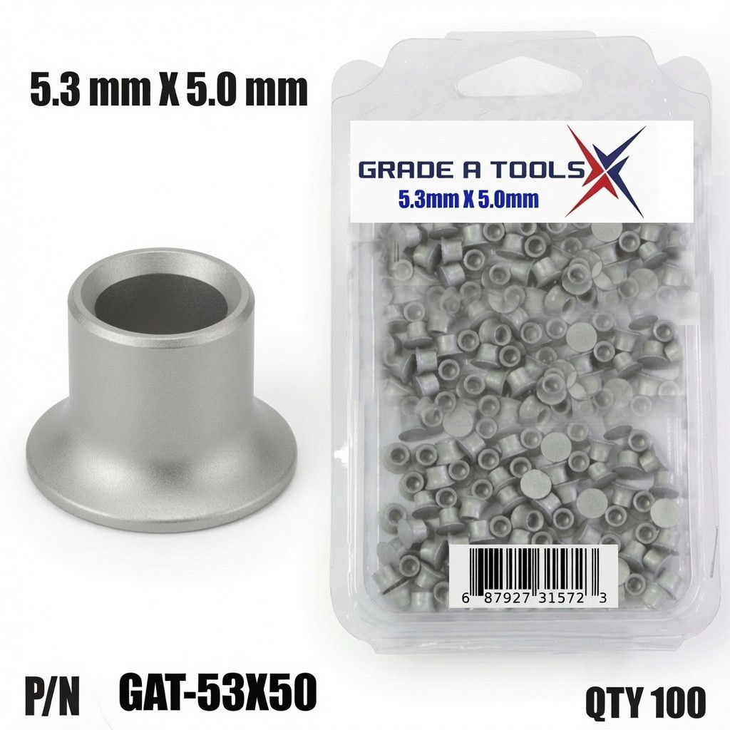 5.3mm X 5.0mm Self Piercing Rivets - SPR Repair - 100 pack 5.3mm X 5.0mm Self Piercing Rivets - SPR Repair - 100 pack