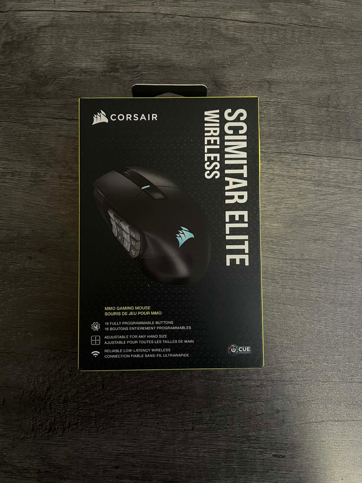 Corsair SCIMITAR ELITE Wireless MMO Gaming Mouse, 16 programmable buttons Sealed Corsair SCIMITAR ELITE Wireless MMO Gaming Mouse, 16 programmable buttons Sealed