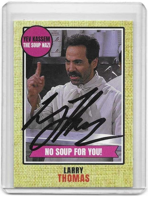 Larry Thomas Signed Custom Card Auto SEINFELD SOUP NAZI BGS Beckett Autograph Larry Thomas Signed Custom Card Auto SEINFELD SOUP NAZI BGS Beckett Autograph