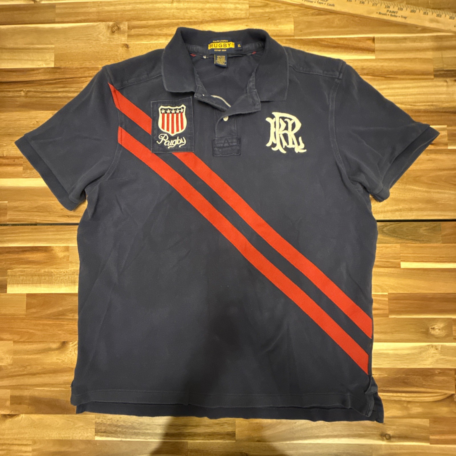 Ralph Lauren Polo Shirts Men’s PRL Rugby Club Crest Men\'s #12 Men’s XL Vintage