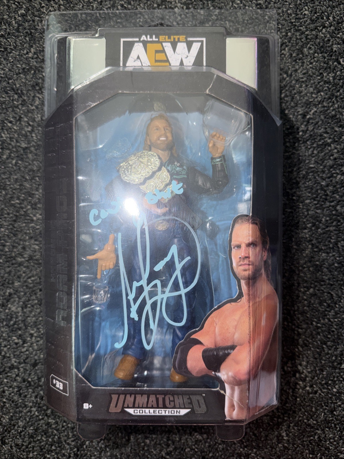 Signed Authenticated Hangman Adam Page Figure AEW JSA COA