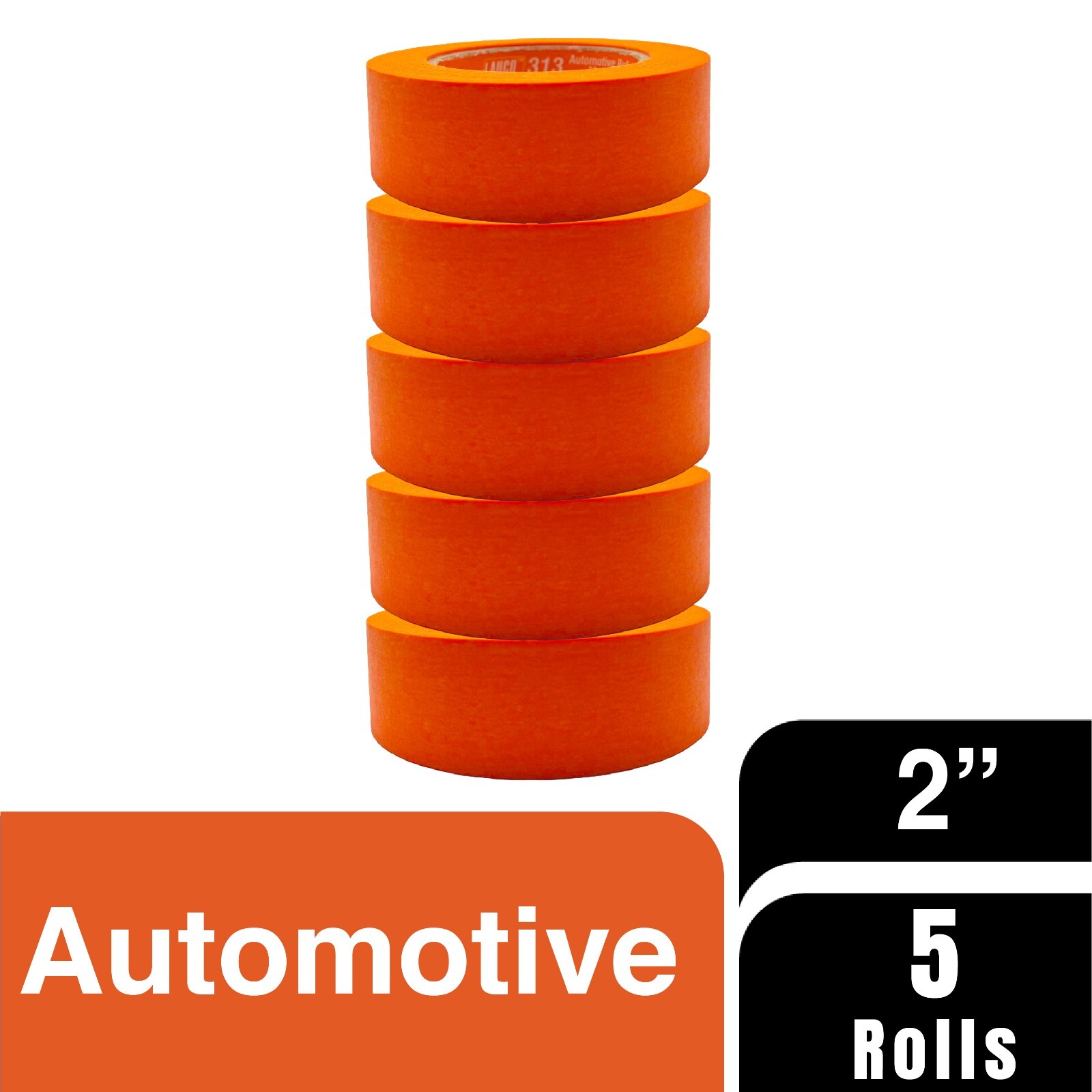 LAUCO Orange Automotive Refinishing Masking Tape 2 in x 60 yd (5 Rolls) – LAUCO Orange Automotive Refinishing Masking Tape 2 in x 60 yd (5 Rolls) –