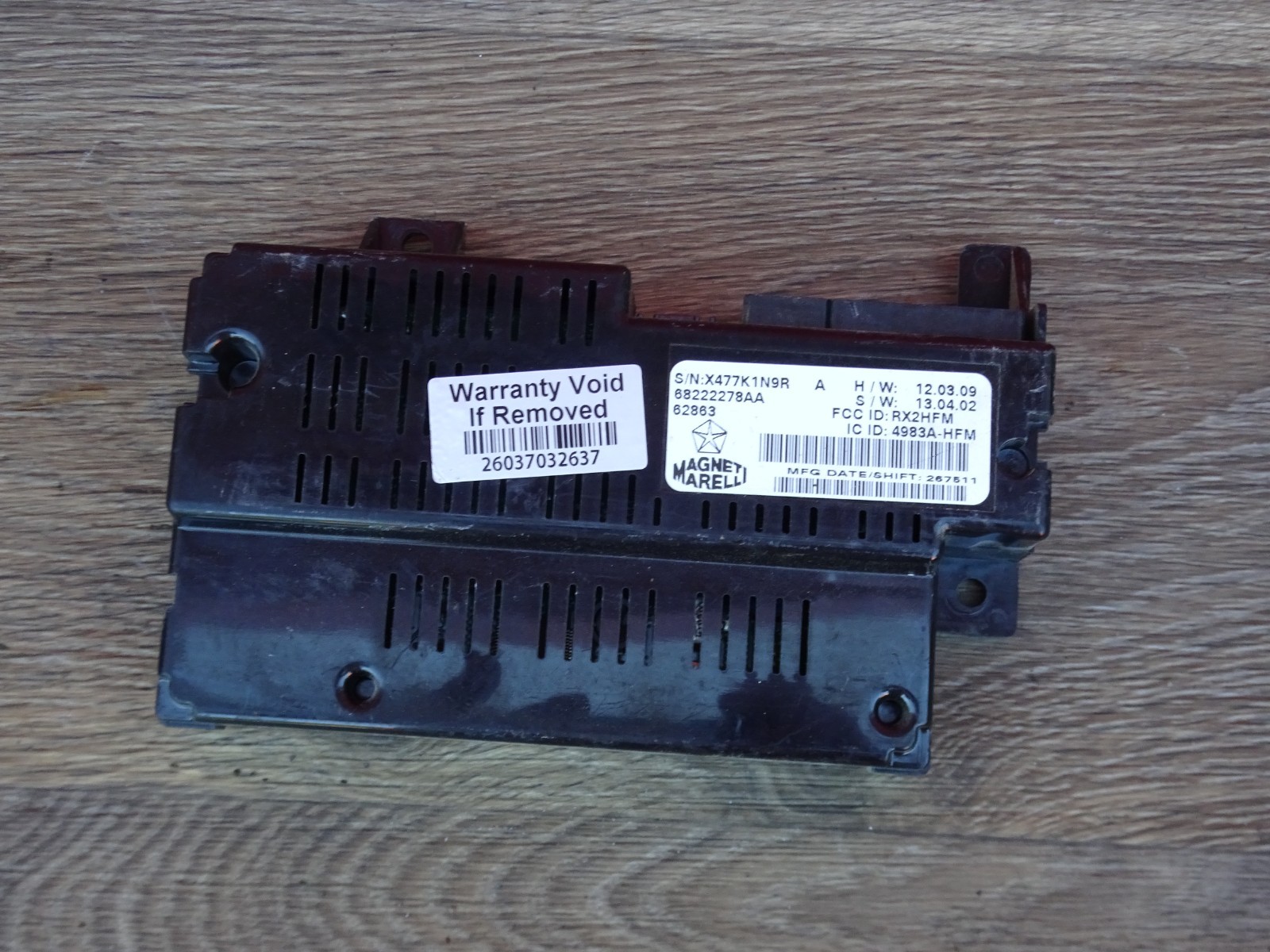 2012 2013 2014 Dodge Journey Chrysler 300 Bluetooth Module 68222278AA
