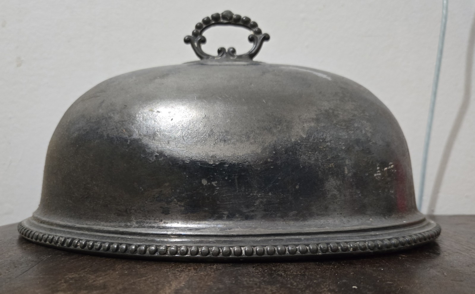 Antique Walker & Hall Sheffield Silver Plate Meat Dome Cloche Food Cover 10.5 Antique Walker & Hall Sheffield Silver Plate Meat Dome Cloche Food Cover 10.5
