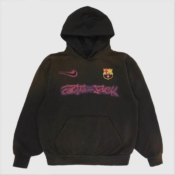 HOT SALE Travis Scott Barcelona Cactus Jack 2025 Logo Pullover Unisex Hoodie HOT SALE Travis Scott Barcelona Cactus Jack 2025 Logo Pullover Unisex Hoodie