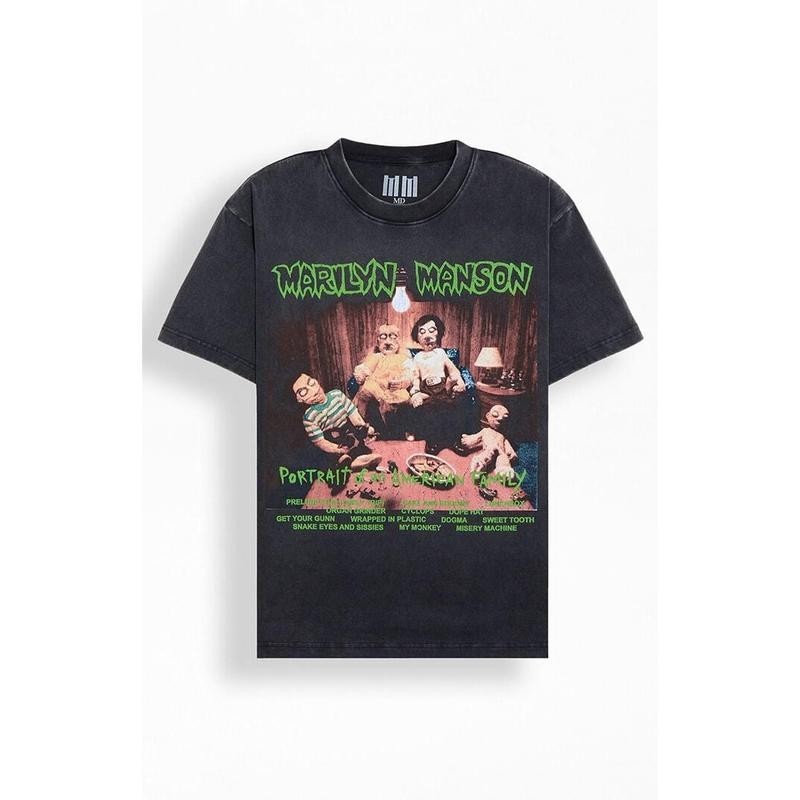 PacSun Men's Marilyn Manson T-Shirt - Multicolor