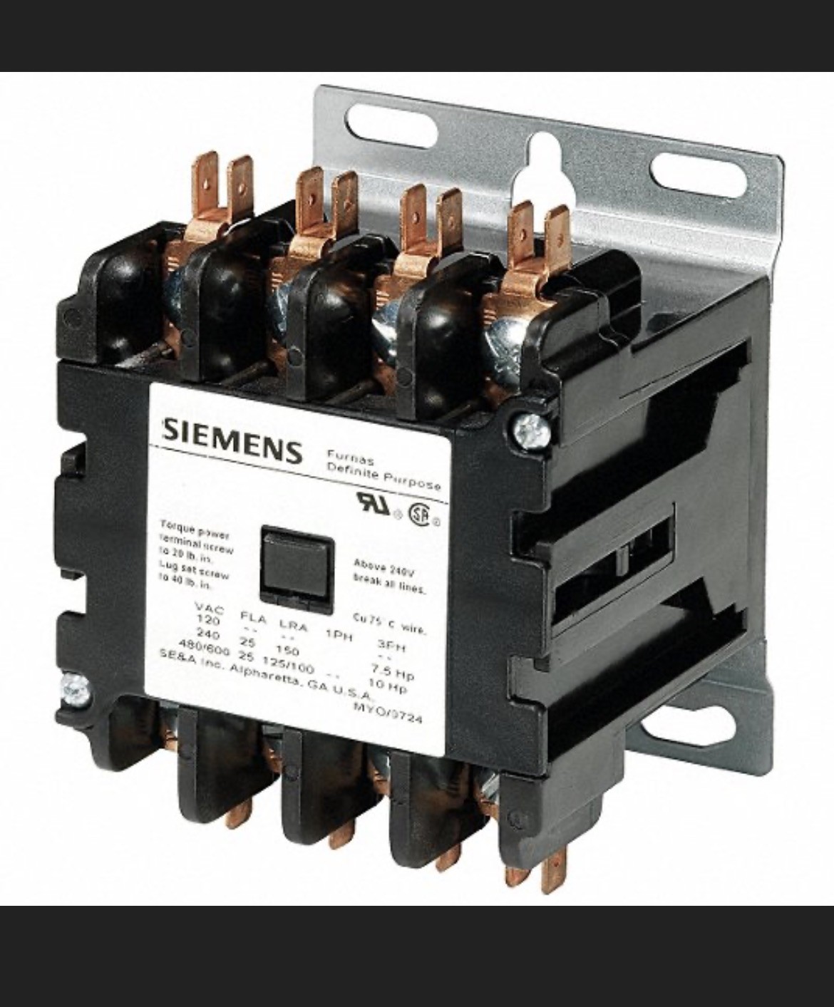 Siemens Furnas 42CF35AJ contactor brand Replaces CDM40C3 Siemens Furnas 42CF35AJ contactor brand Replaces CDM40C3