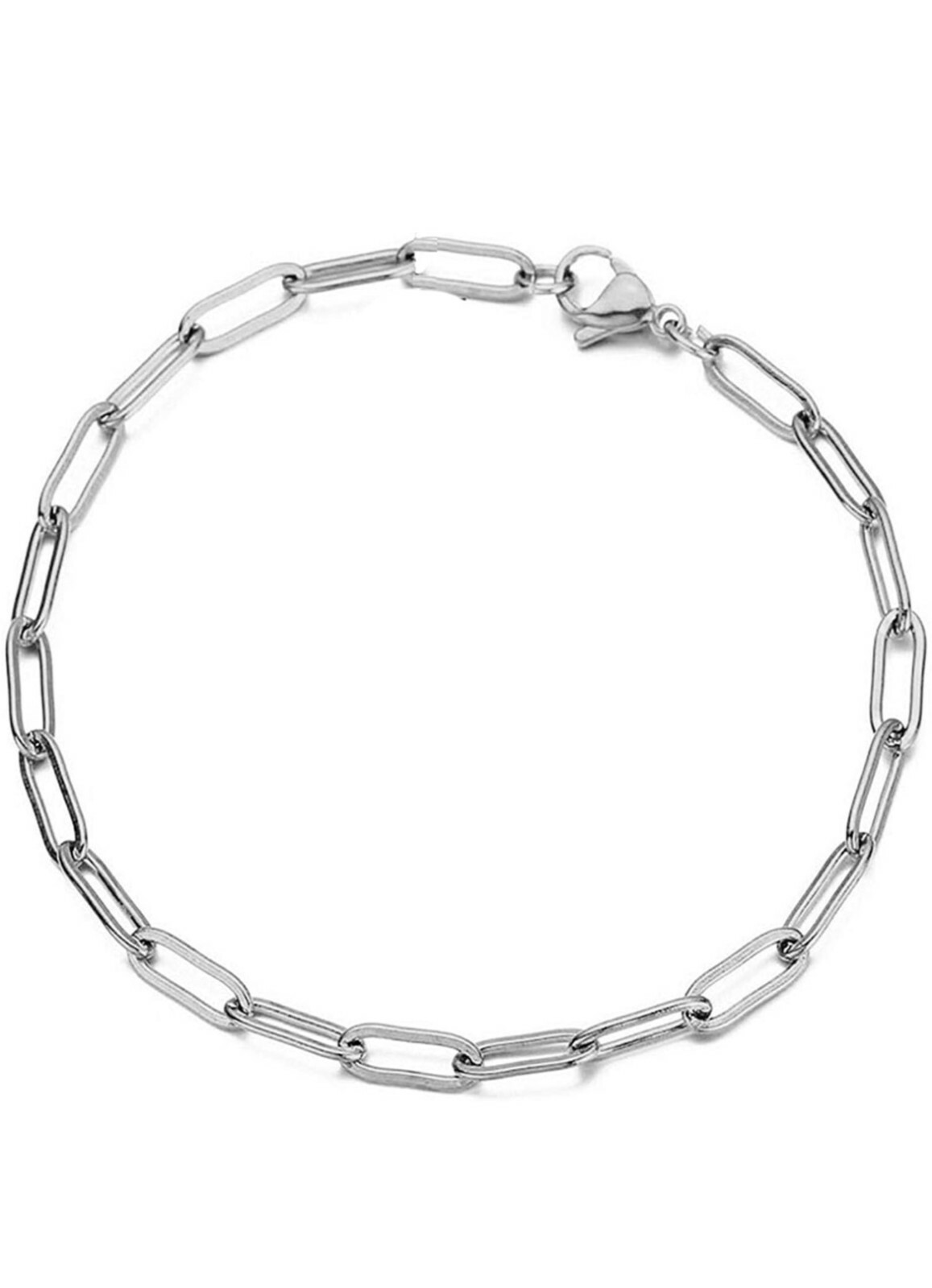 Ladies Strong And Sturdy 925 Sterling Silver Paperclip Link Anklet 9 Or 10 Inch Ladies Strong And Sturdy 925 Sterling Silver Paperclip Link Anklet 9 Or 10 Inch