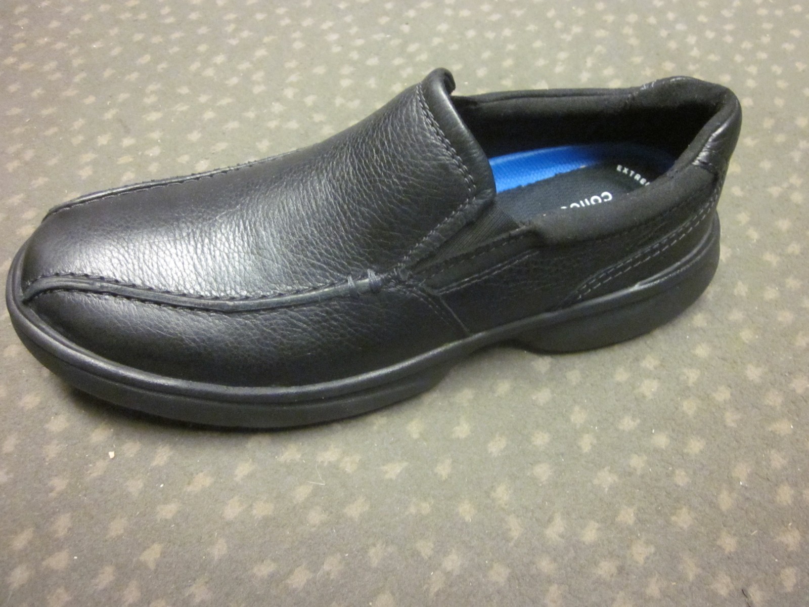 CLARKS BRADLEY STEP BLACK TUMBLED LEATHER SIZE 9 M  ( US )  MENS  SHOES NEW
