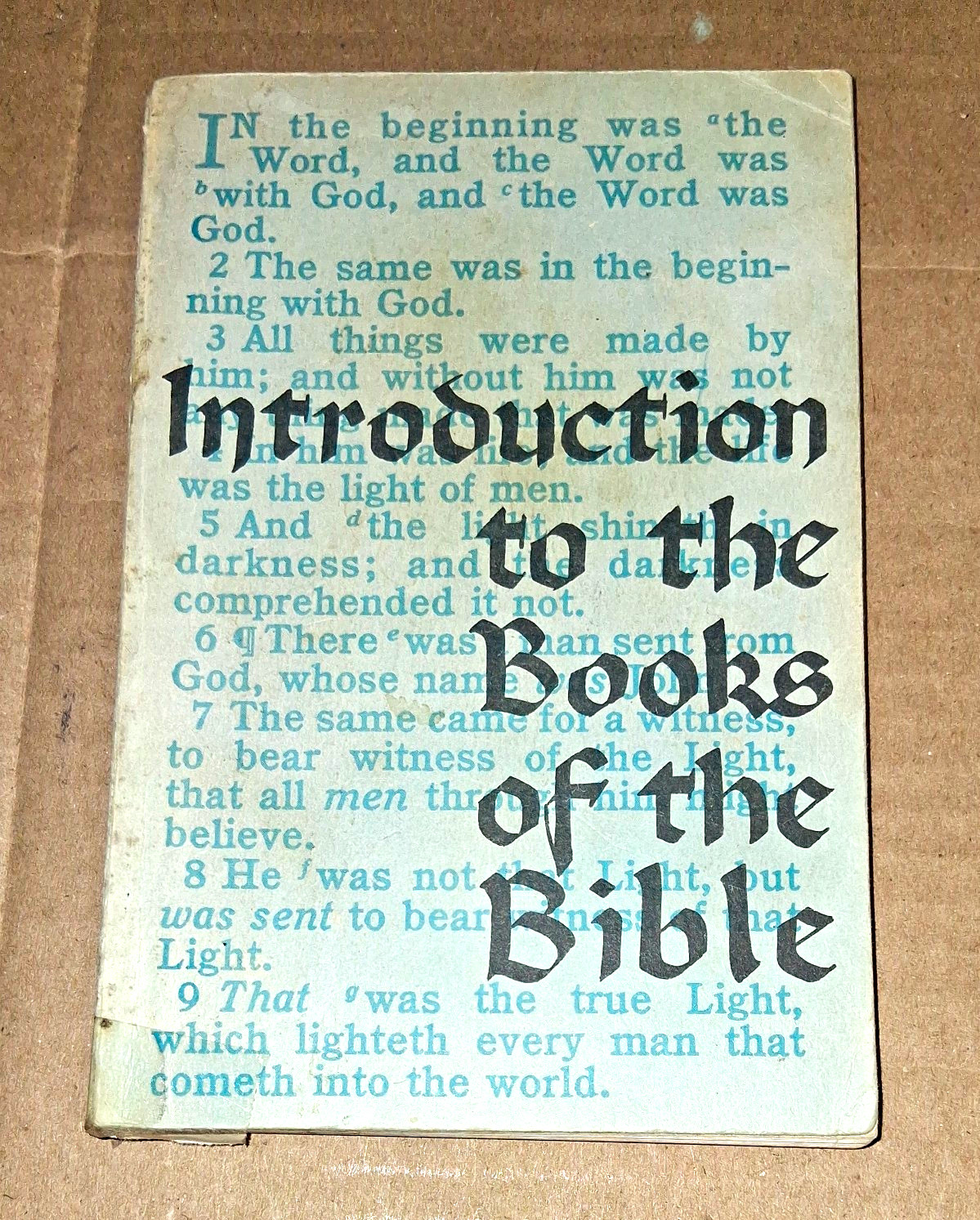 Introduction to the Books of the Bible Drewes Hardcover Illustrated 1929 CPH