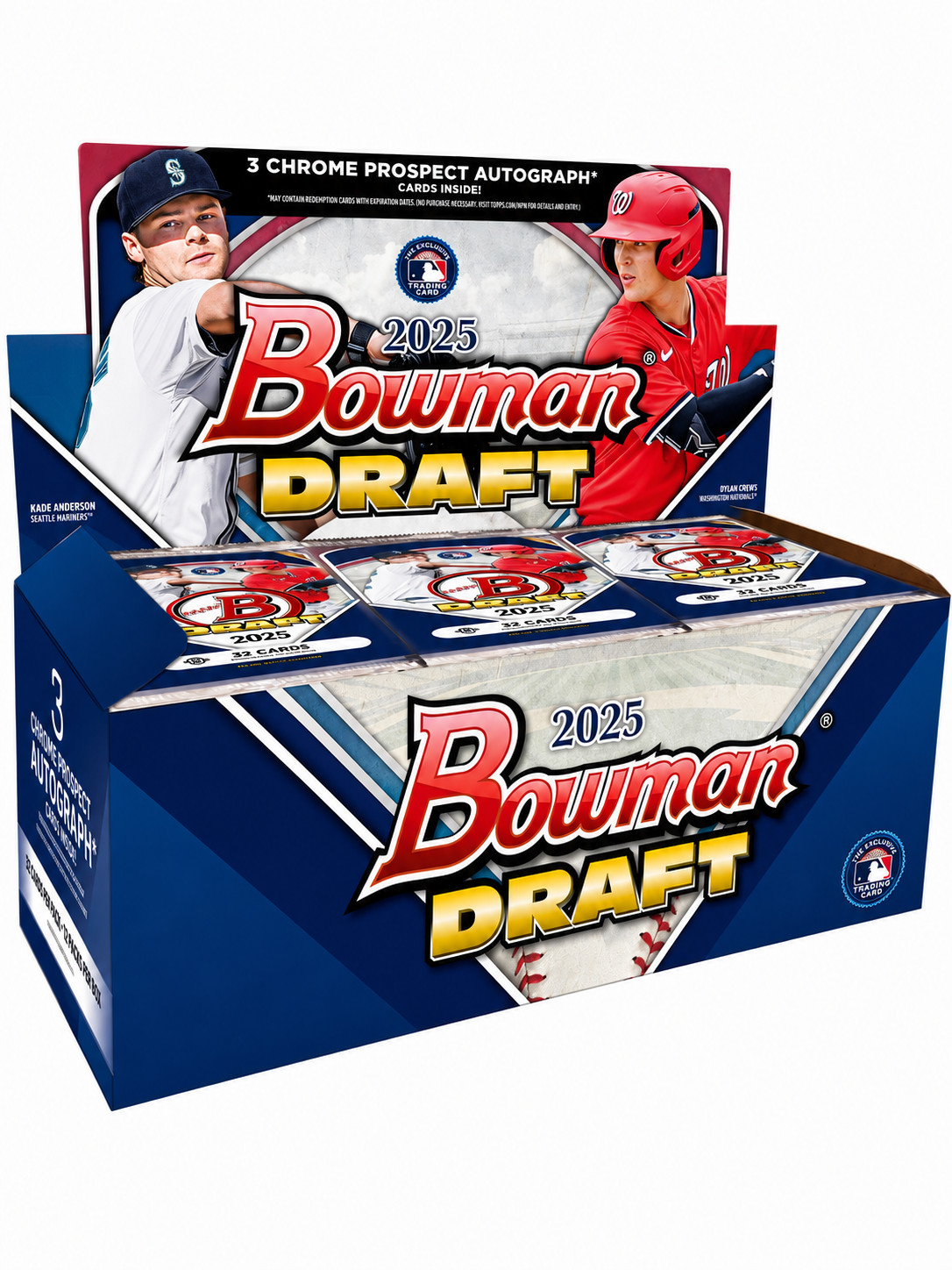 2025 BOWMAN DRAFT CHROME HOBBY JUMBO BOX (3 AUTOs) MLB Baseball Brand New QTY 2025 BOWMAN DRAFT CHROME HOBBY JUMBO BOX (3 AUTOs) MLB Baseball Brand New QTY