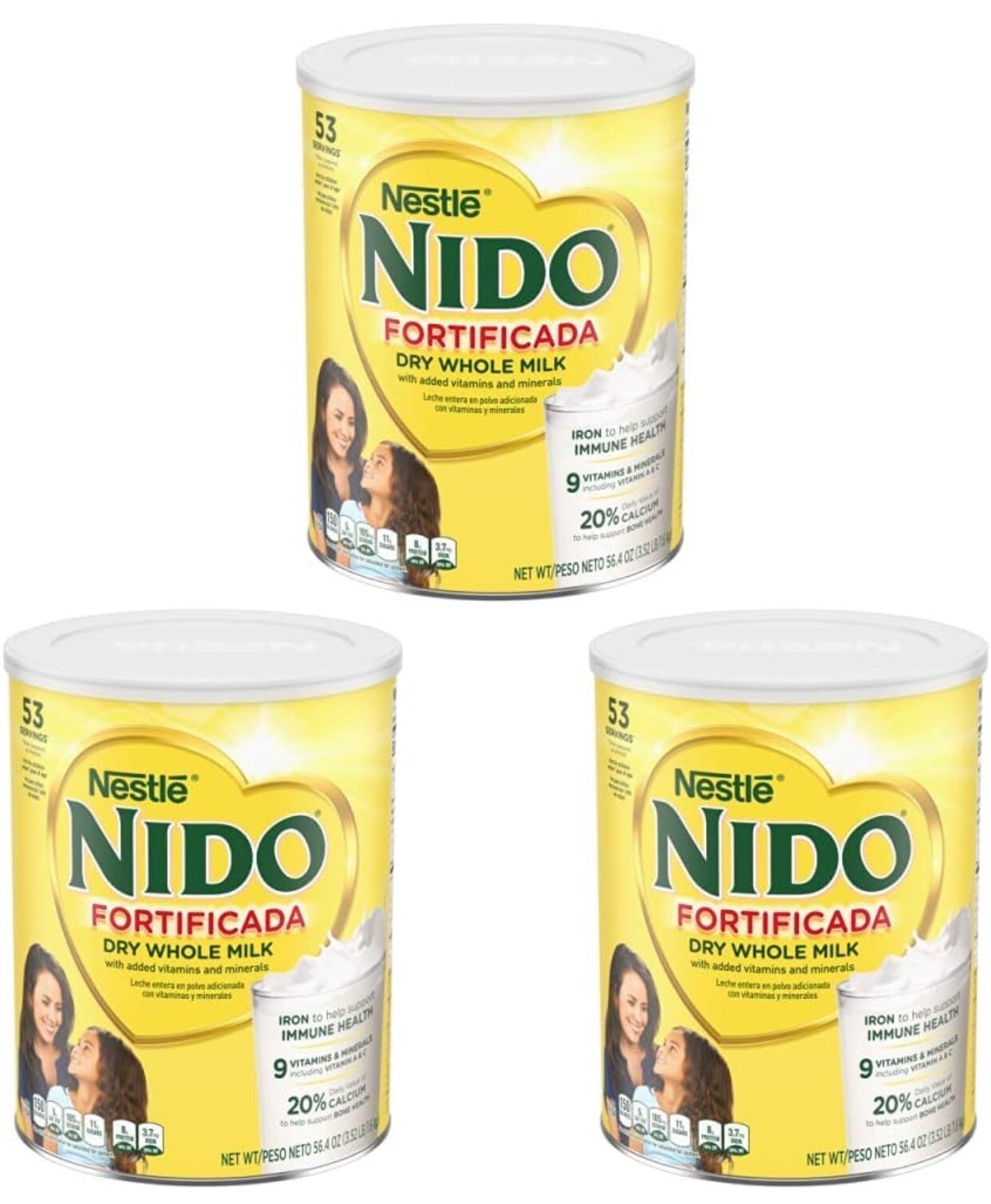 *3 Pack **Nestle NIDO Fortificada Powdered Milk Drink (4.85 Lbs)~Total 14.55 Lbs *3 Pack **Nestle NIDO Fortificada Powdered Milk Drink (4.85 Lbs)~Total 14.55 Lbs