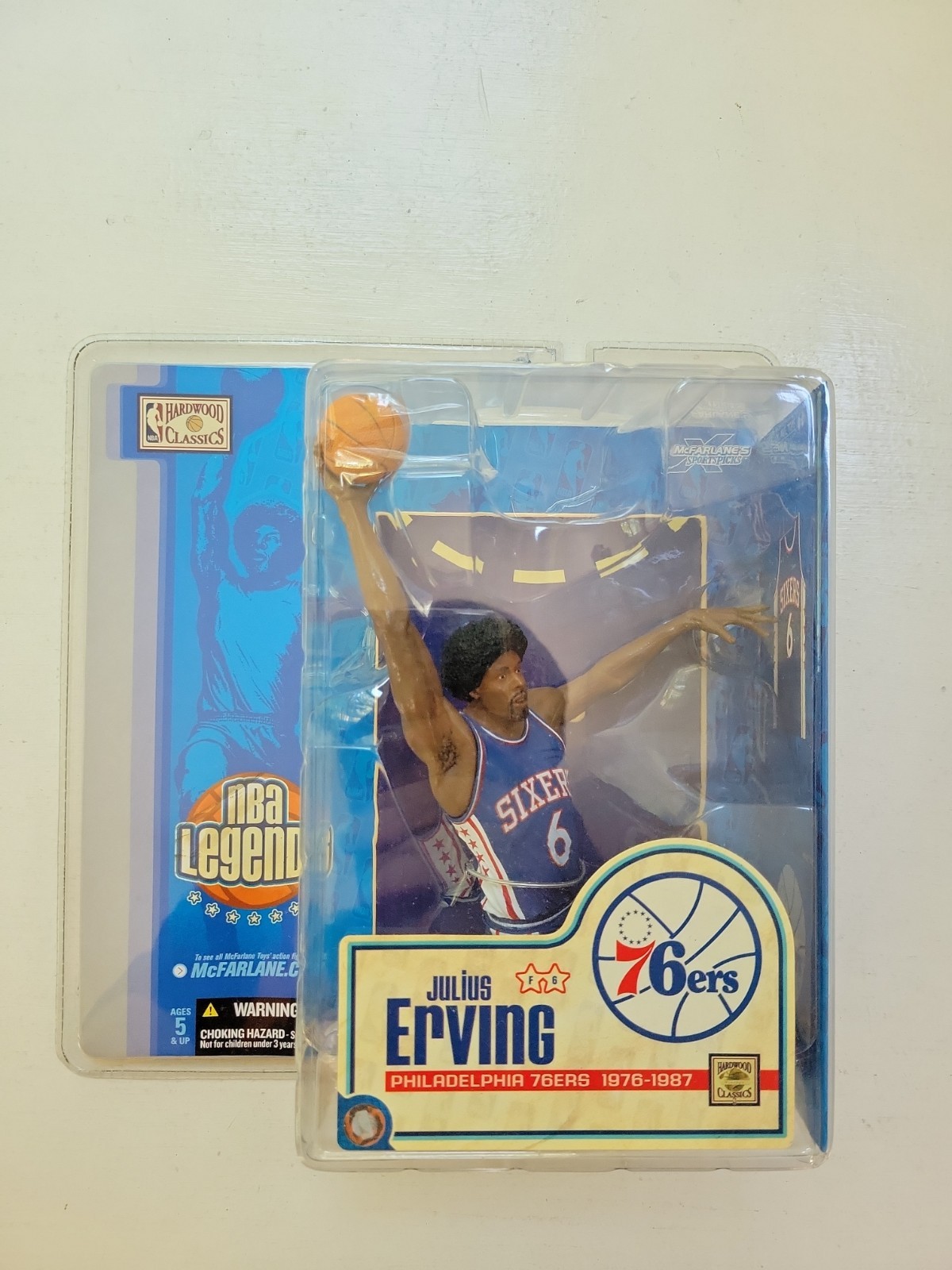Dr. J Julius Erving McFarlane Hardwood Classics NBA Legends 76ers Figure Dr. J Julius Erving McFarlane Hardwood Classics NBA Legends 76ers Figure
