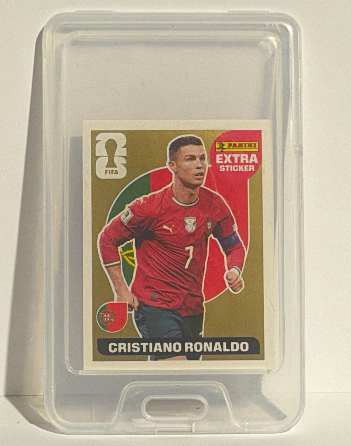 2026 Panini FIFA World Cup Cristiano Ronaldo GOLD Extra Sticker – Portugal #7 2026 Panini FIFA World Cup Cristiano Ronaldo GOLD Extra Sticker – Portugal #7