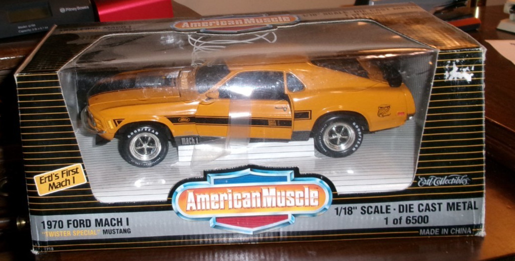 American Muscle 1/18 scale 1970 Ford Mach 1 Mustang Twister Special American Muscle 1/18 scale 1970 Ford Mach 1 Mustang Twister Special