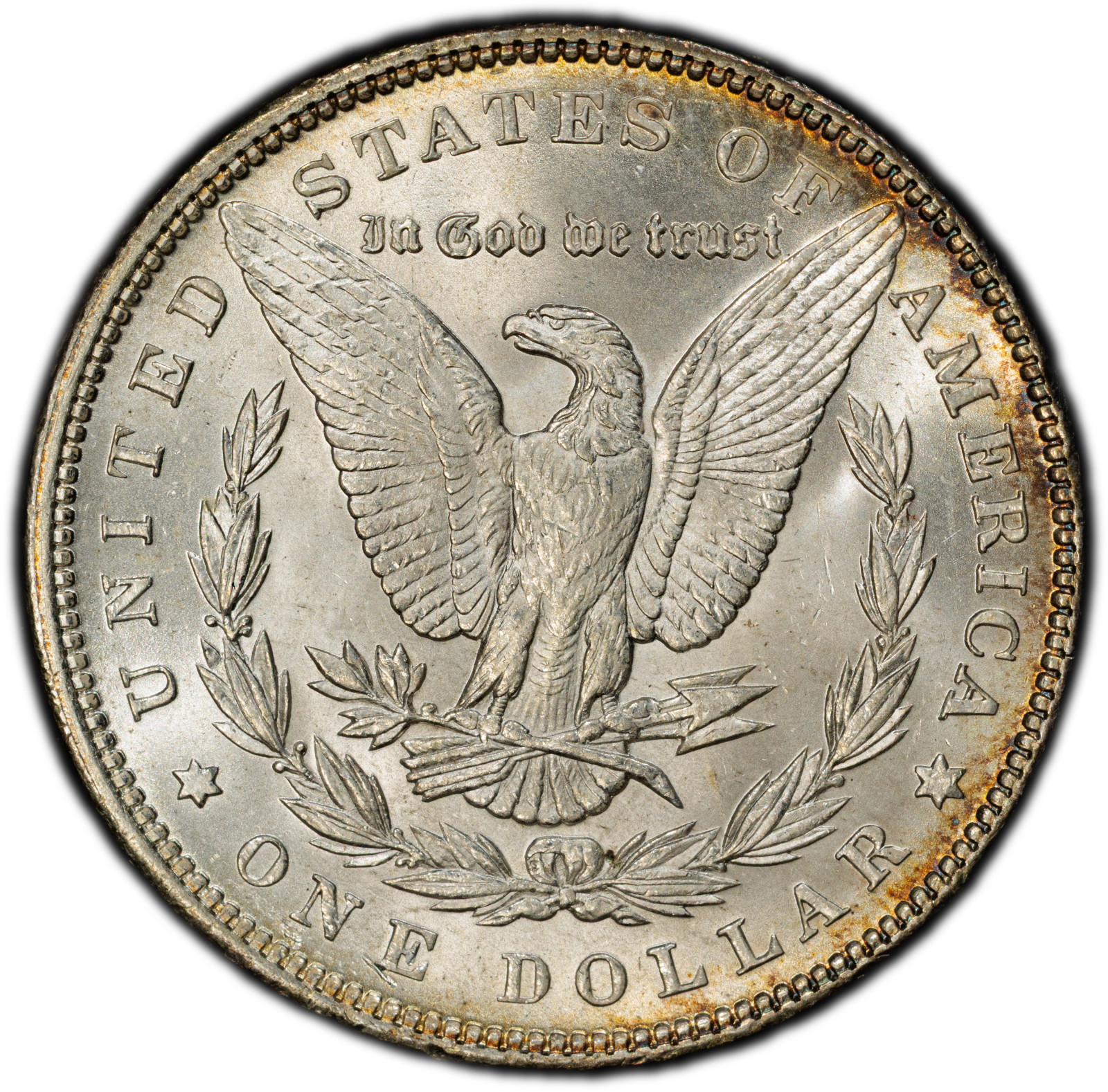 1891-P PCGS MS63 Morgan Dollar w/ Subtle, Colorful Rim Toning & Cartwheel Luster 1891-P PCGS MS63 Morgan Dollar w/ Subtle, Colorful Rim Toning & Cartwheel Luster
