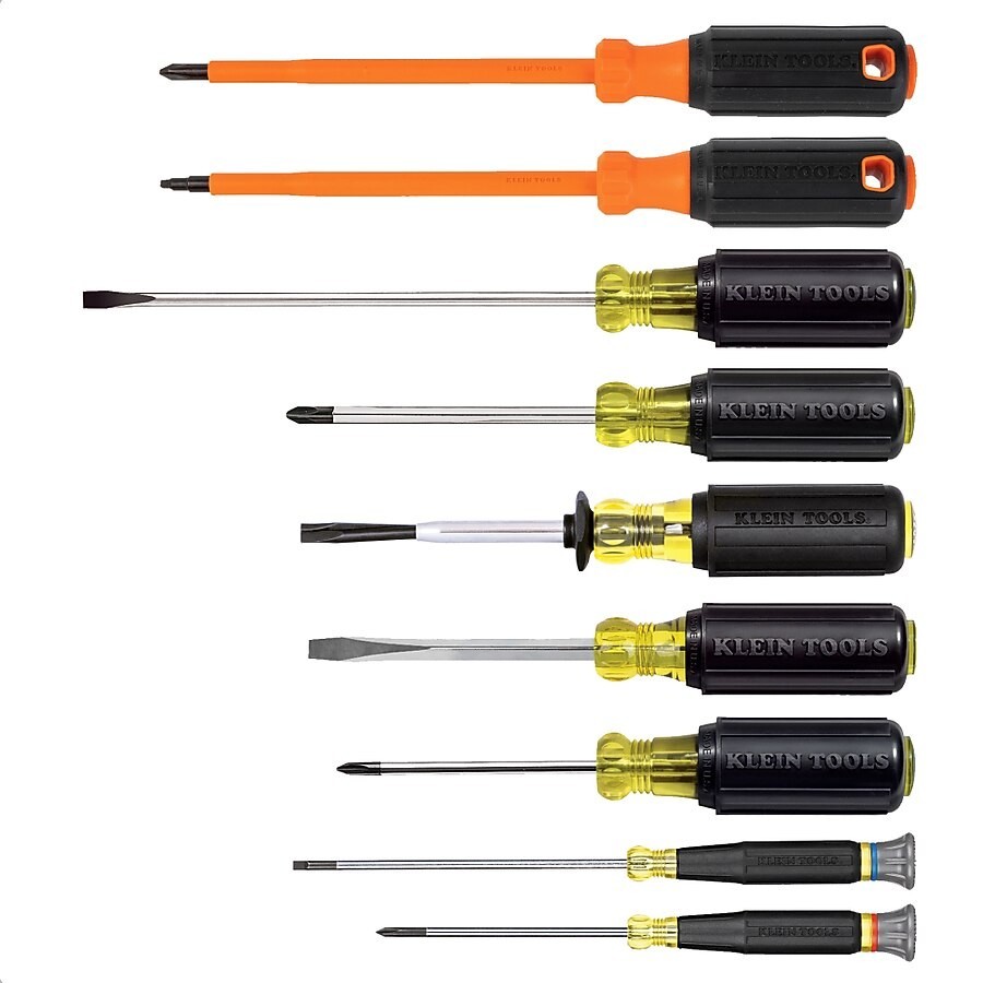 Klein Tools 9-Piece Electrician Screwdriver Set 85850 Ship from USA