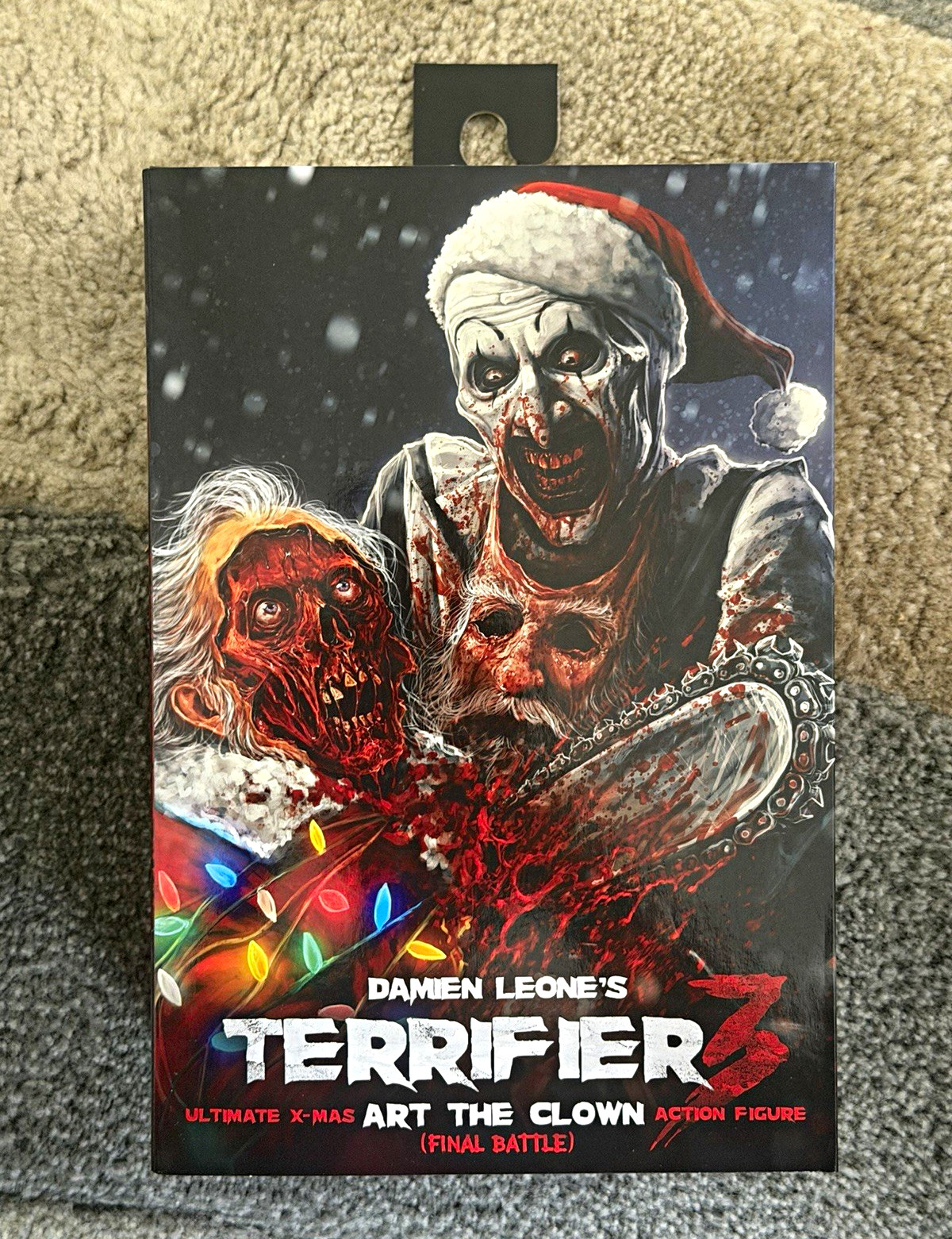 NECA Terrifier 3 Art the Clown Ultimate X-Mas Final Battle Figure Walmart Excl NECA Terrifier 3 Art the Clown Ultimate X-Mas Final Battle Figure Walmart Excl