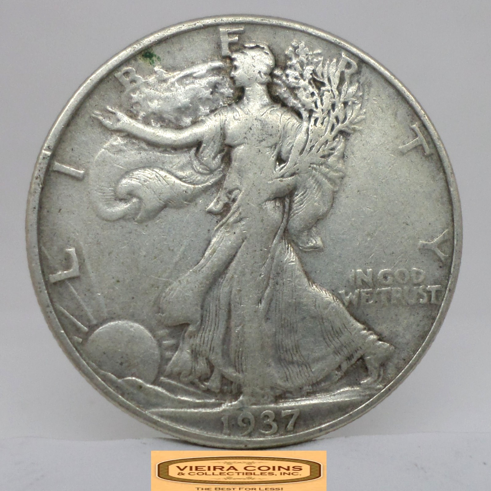 1937 Walking Liberty Half Dollar, 90% Silver - #C63359NQ