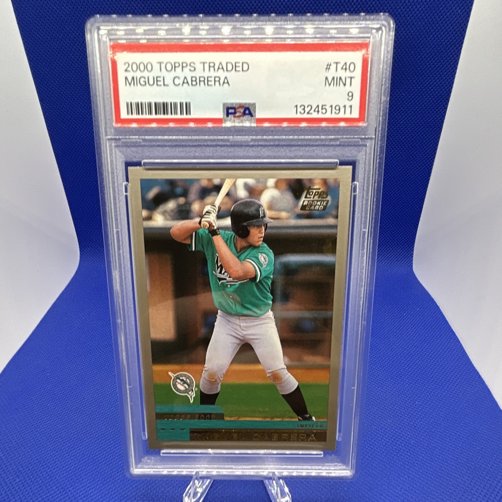 2000 Topps Traded Miguel Cabrera RC #T40 PSA 9 2000 Topps Traded Miguel Cabrera RC #T40 PSA 9