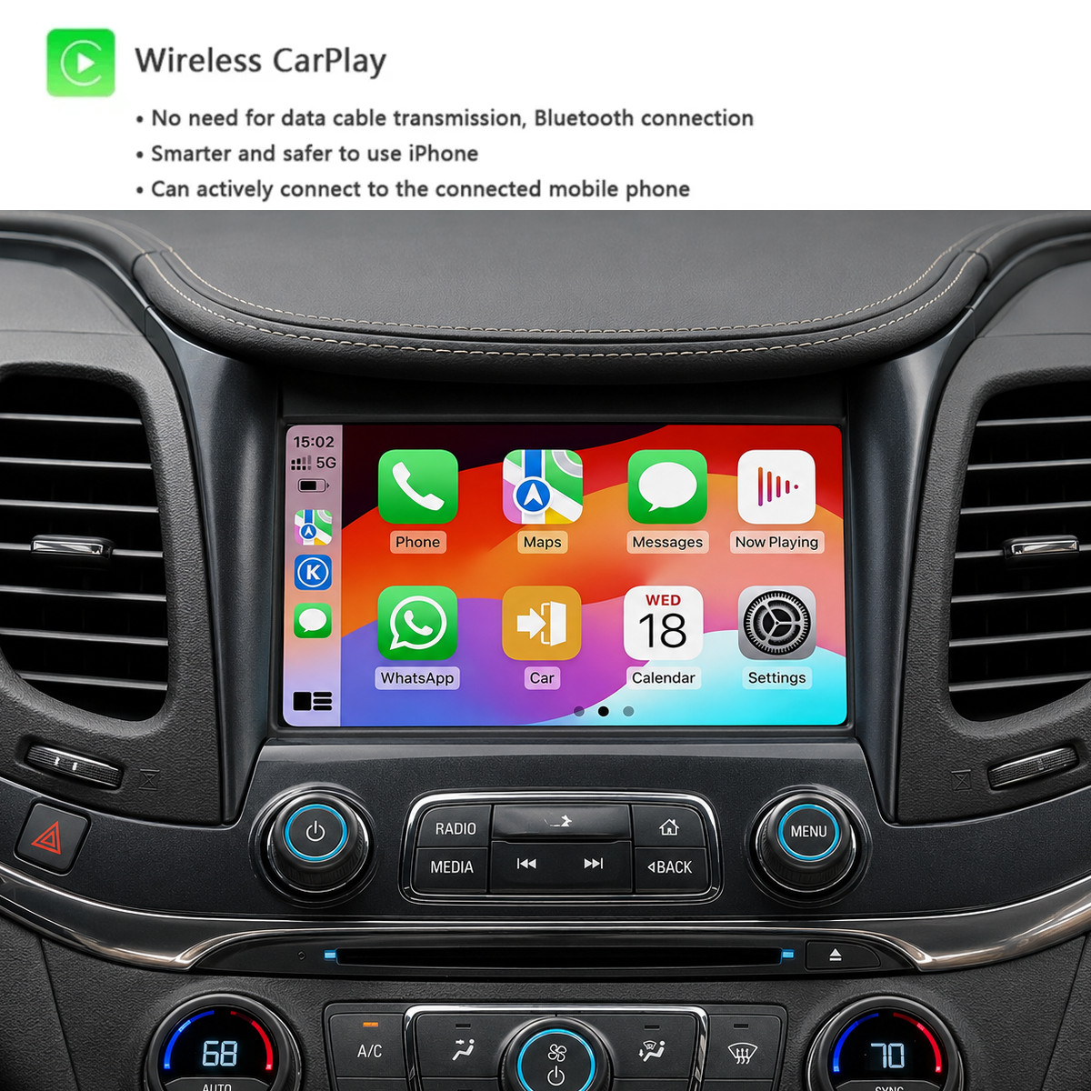Chevrolet Tahoe Suburban 2015-20 Mylink wireless apple carplay android auto Kit