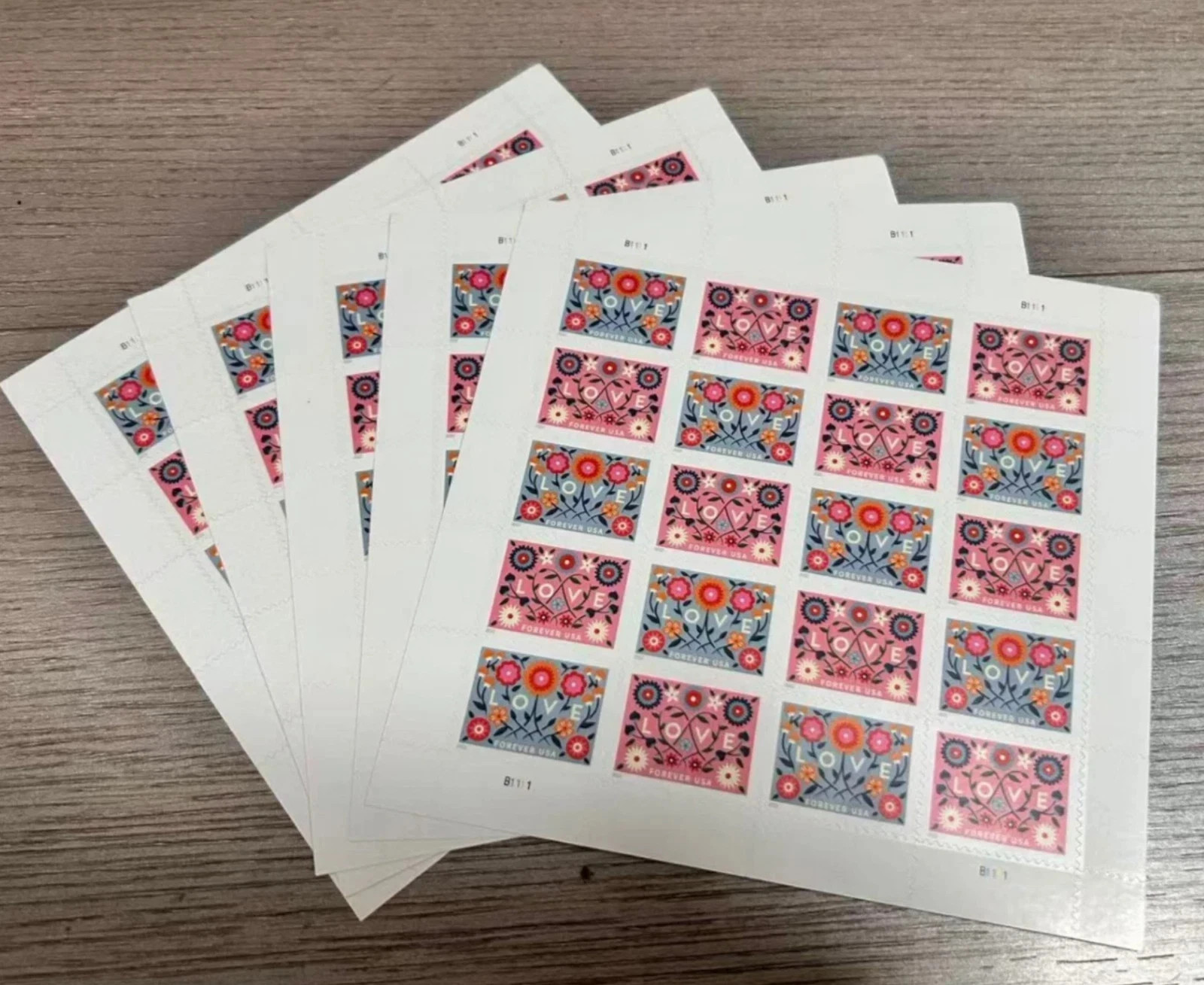 2022 US SUNFLOWERS LOVE Forever Stamps MNH 5 SHEETS - 100 PCS TOTAL 2022 US SUNFLOWERS LOVE Forever Stamps MNH 5 SHEETS - 100 PCS TOTAL