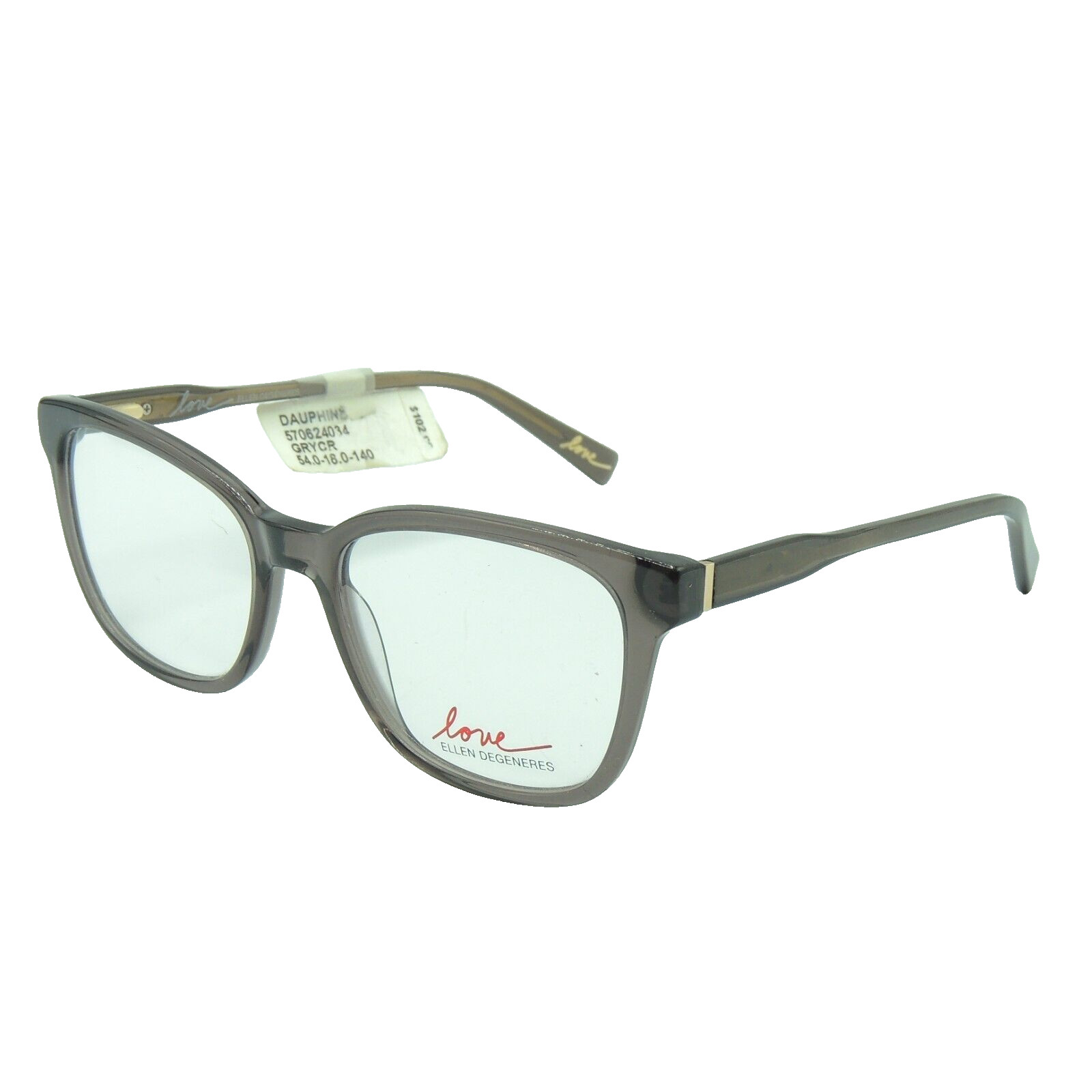 Love Ellen Degeneres Dauphine GRYCR Eyeglass Frame 54 18 140