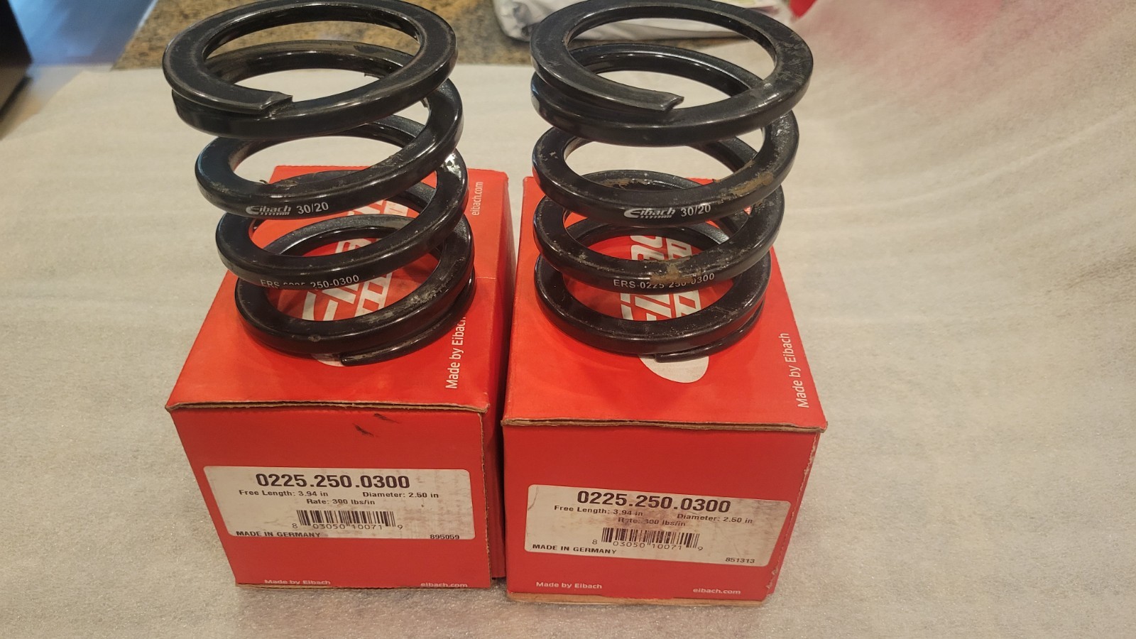 Eibach ERS 0225.250.0300 Flat Wound helper springs PAIR Eibach ERS 0225.250.0300 Flat Wound helper springs PAIR