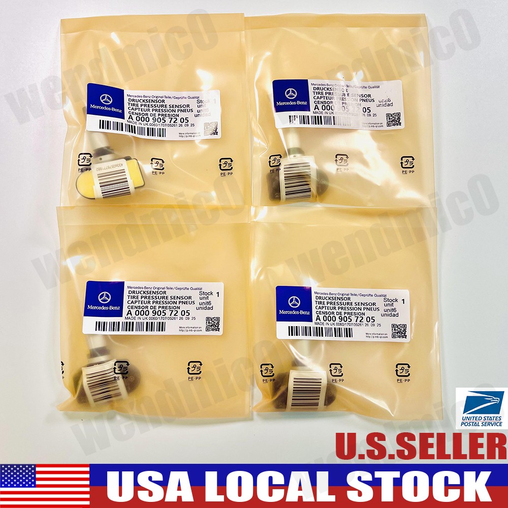 4PCS GENUINE OEM TPMS Tire pressure Sensors A0009057205 For MERCEDES-BENZ NEW