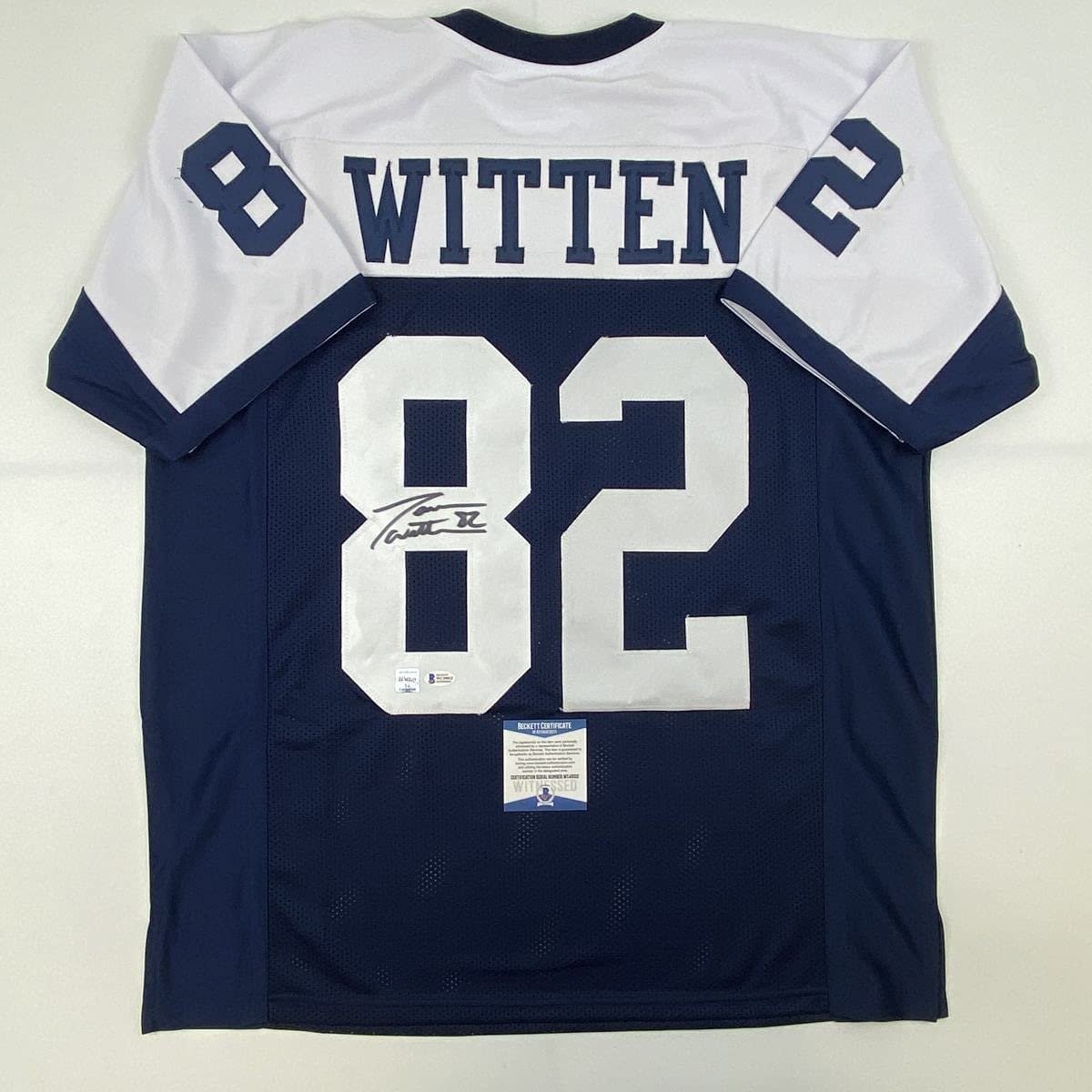 Autographed/Signed Jason Witten Dallas Thanksgiving Day Jersey Beckett COA Autographed/Signed Jason Witten Dallas Thanksgiving Day Jersey Beckett COA