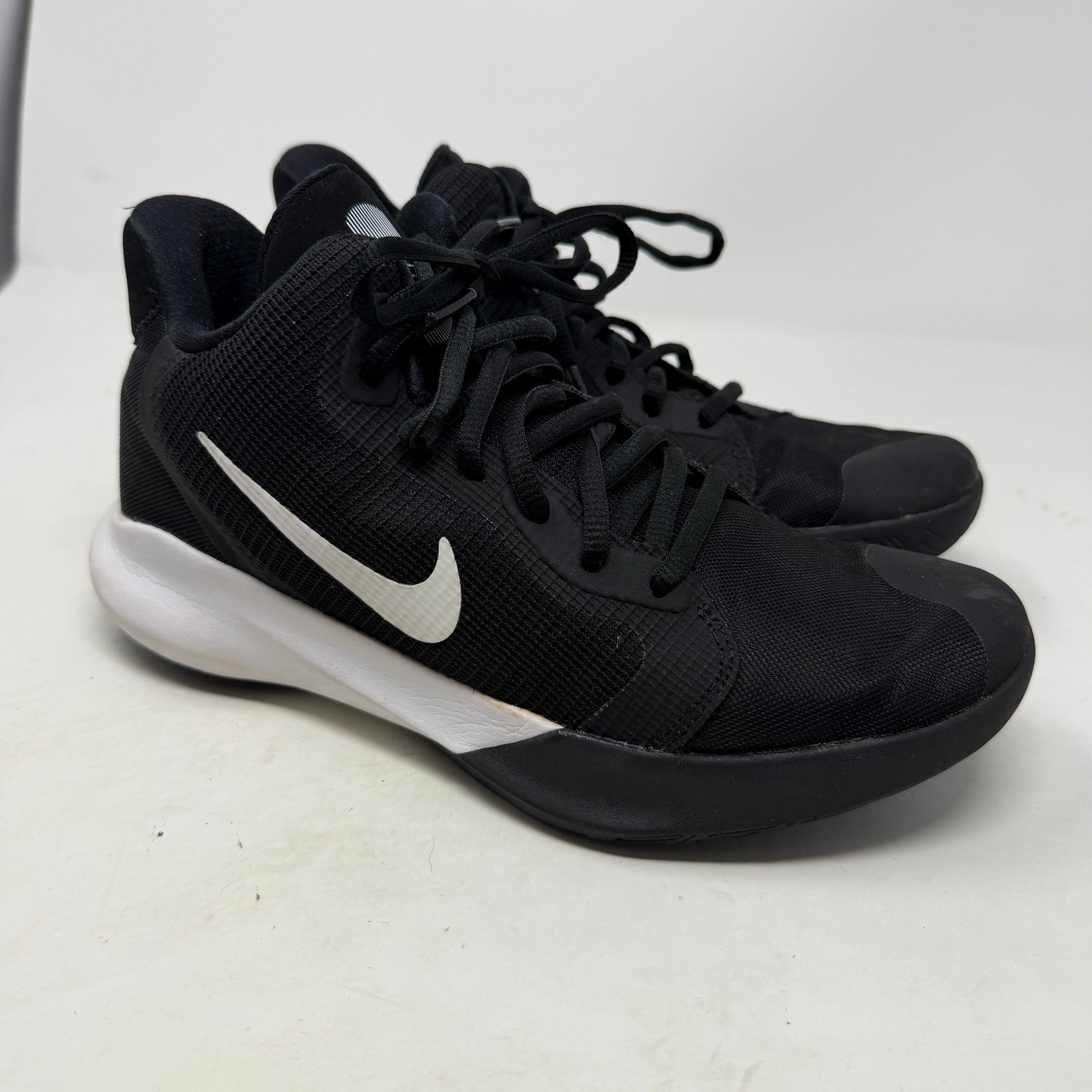 Nike Precision 4 Basketball Shoes Black White CK1069-001 Mens Size 6