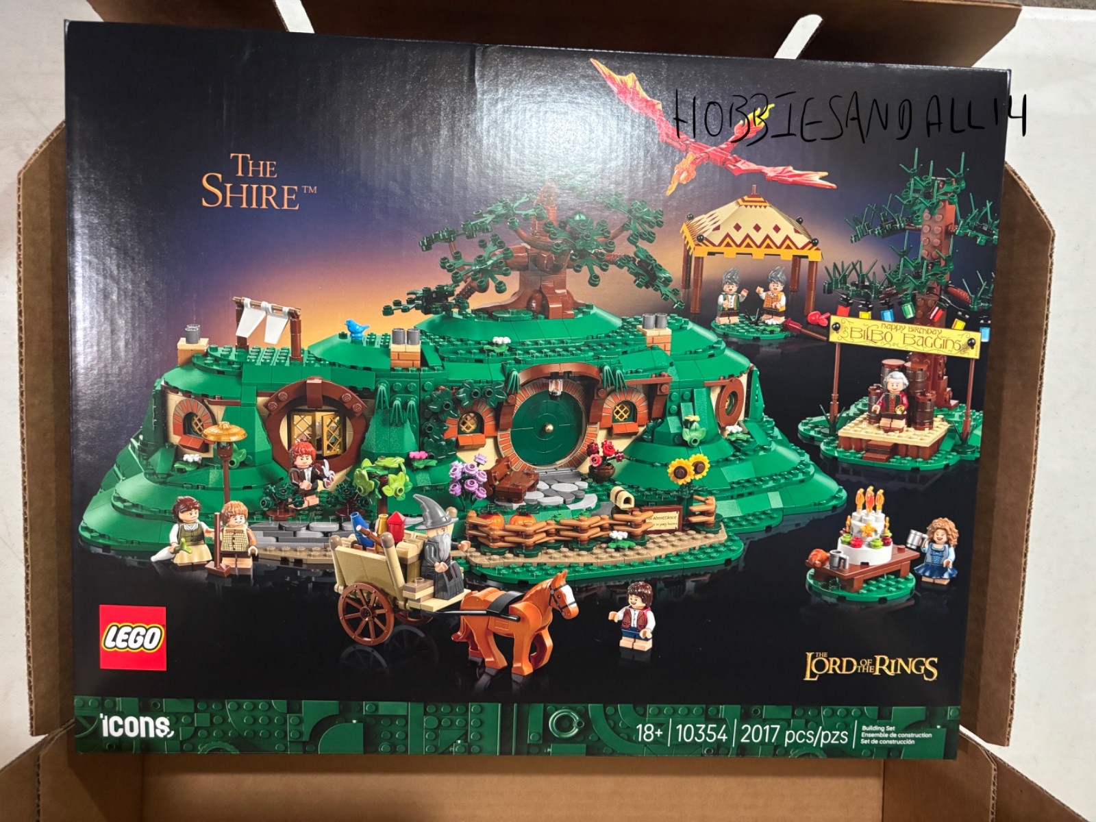 Lego Icons  LOTR 10354 The Shire New Sealed  Lord of the Rings Bilbo Frodo