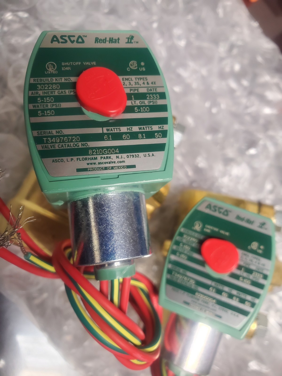 ASCO 8210G004 1 Inch NPT 2-Way Solenoid Valve ASCO 8210G004 1 Inch NPT 2-Way Solenoid Valve