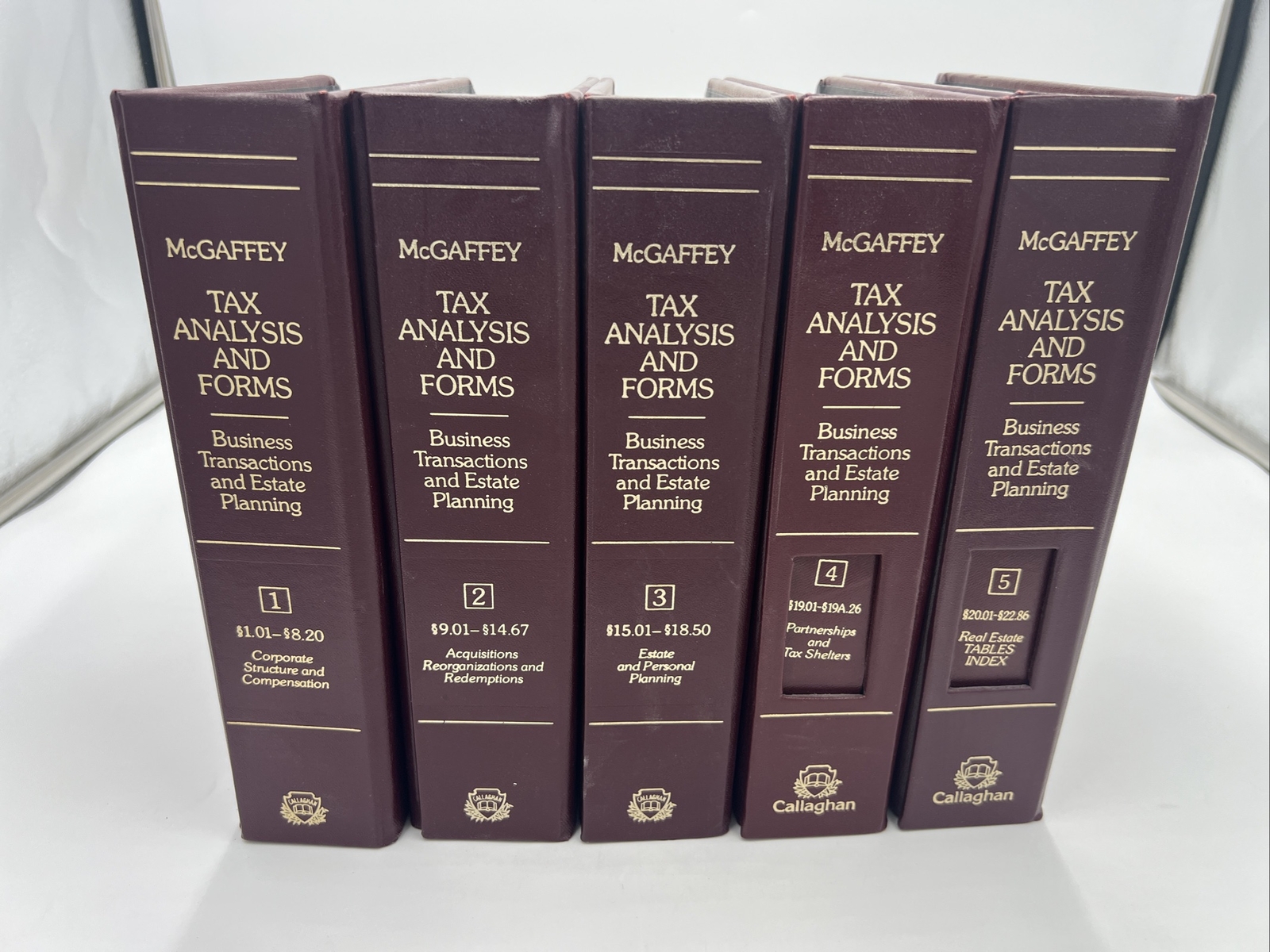 Vintage McGaffey Tax Analysis and Forms, Volume 1-5 Binders 1977-1983 Versions Vintage McGaffey Tax Analysis and Forms, Volume 1-5 Binders 1977-1983 Versions