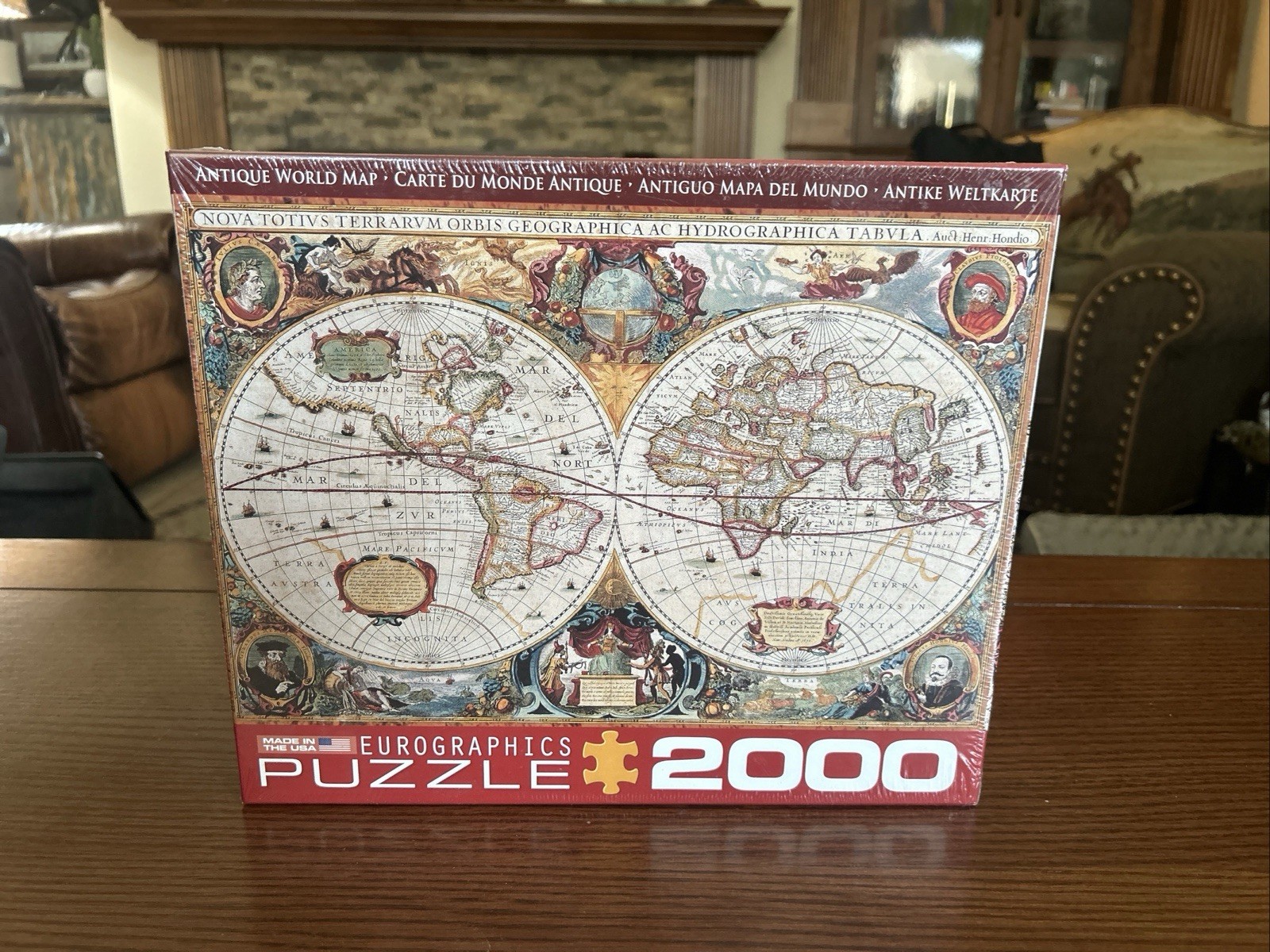 SEALED EuroGraphics Antique Map of The World Jigsaw Puzzle 2000-Piece.Made in US SEALED EuroGraphics Antique Map of The World Jigsaw Puzzle 2000-Piece.Made in US