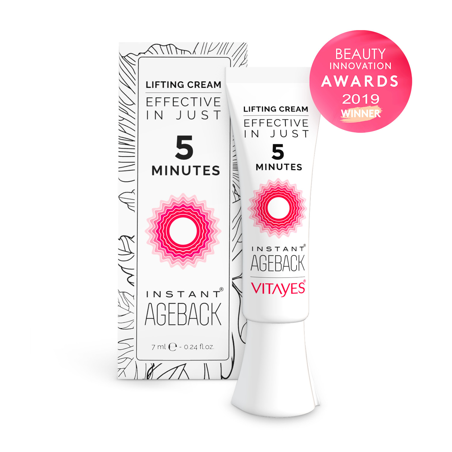 (NEW) VITAYES Instant Ageback Anti-Aging Facelift Cream (7 ml Tube)