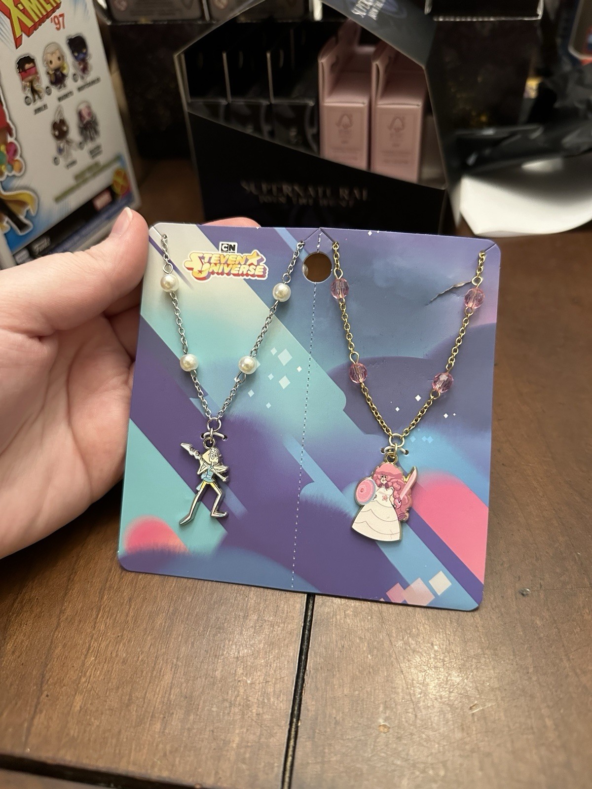 Collectibles: Pearl & Rose Necklace Set - Steven Universe - 2 Pack - New
