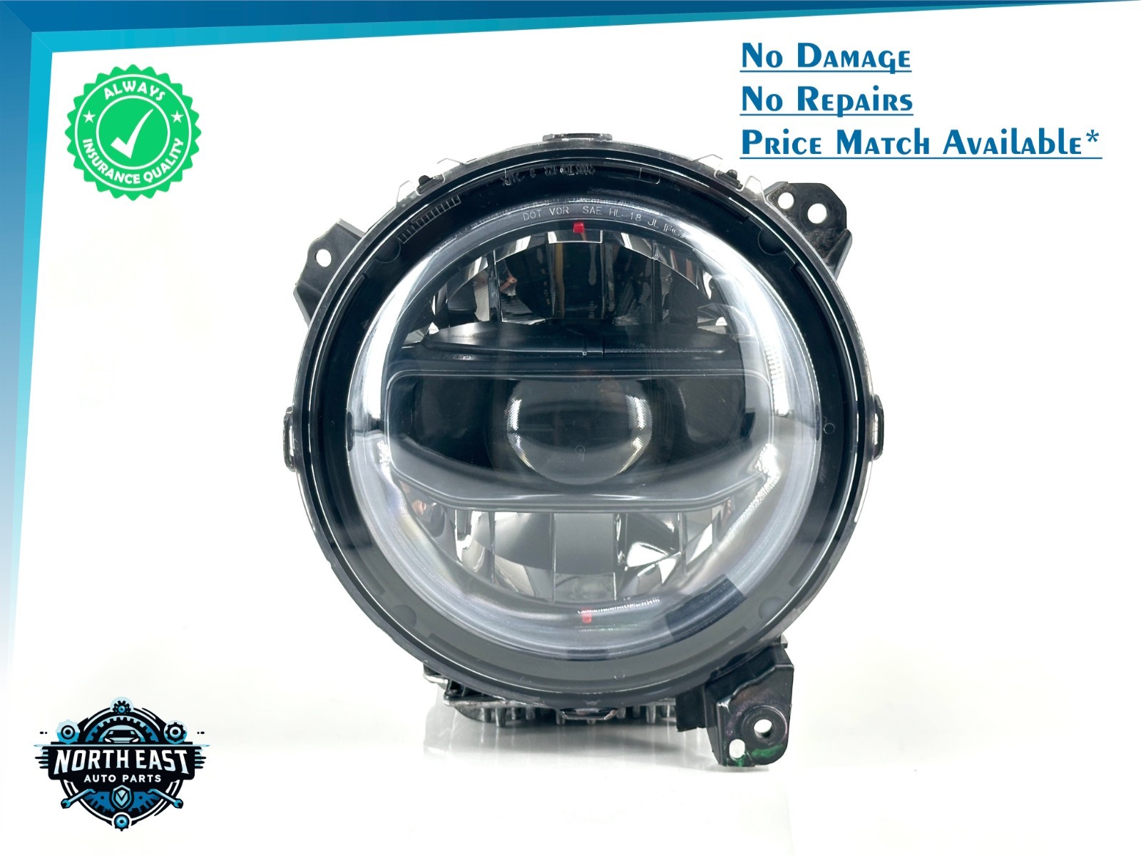 OEM 2023-2025 Jeep Wrangler Gladiator Right Passenger\'s Side LED Headlight